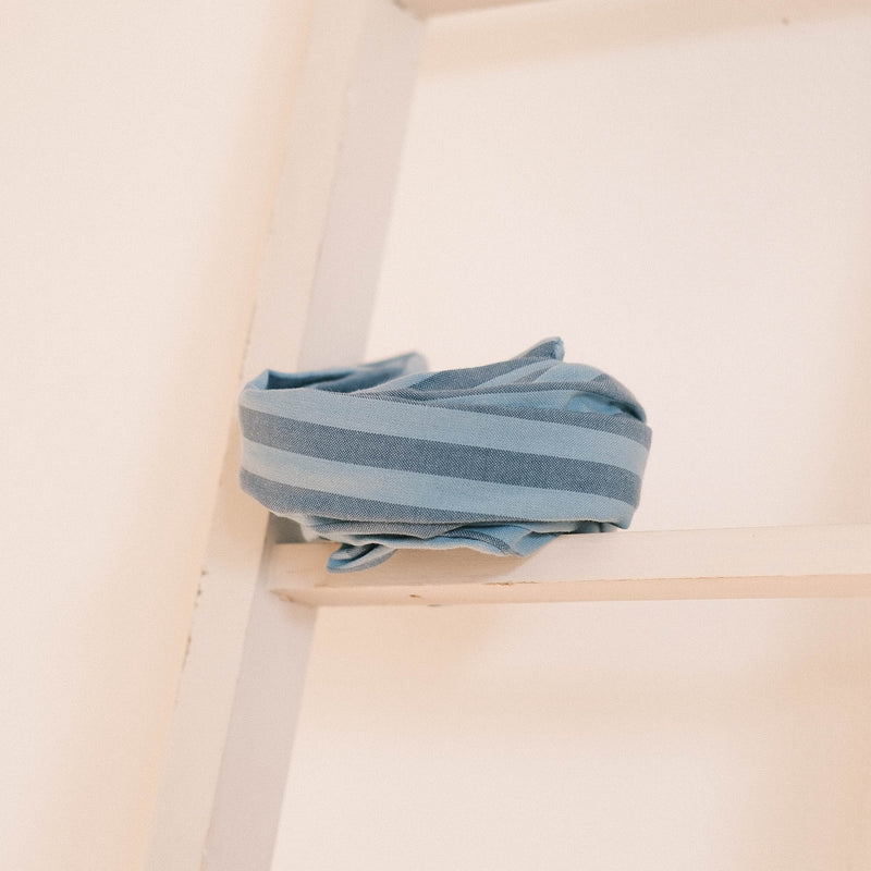 Drahthaarband Breit – Blaustreifen