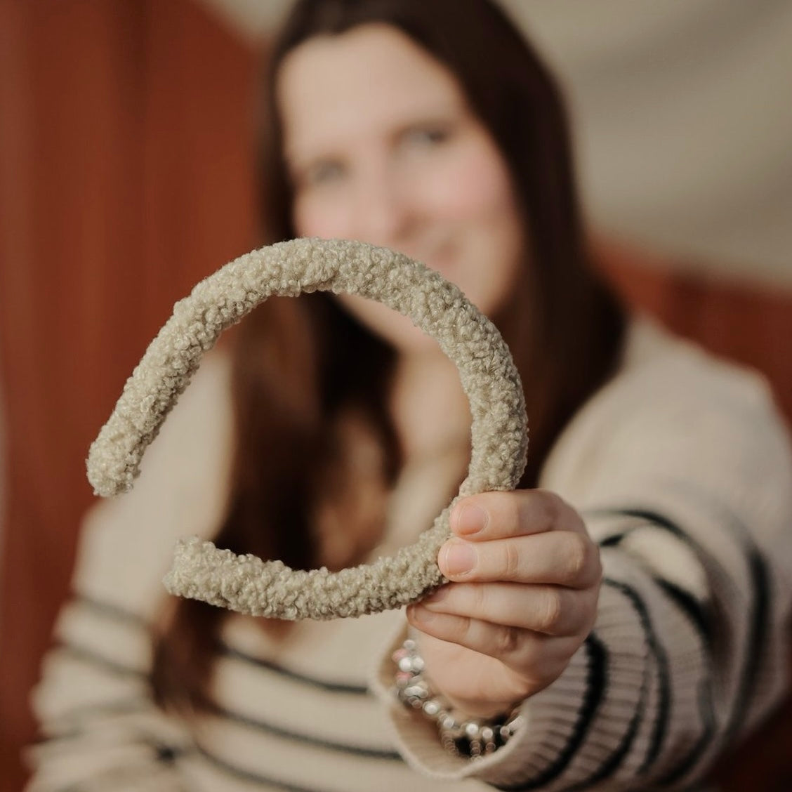 Lina Teddy Pistazie Haarreif