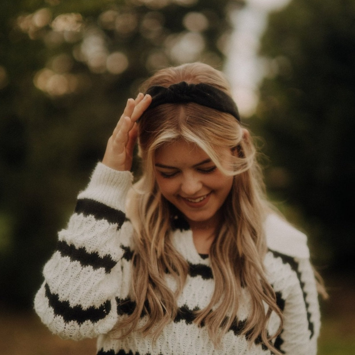 Milla - schwarz KNOTEN Haarreif