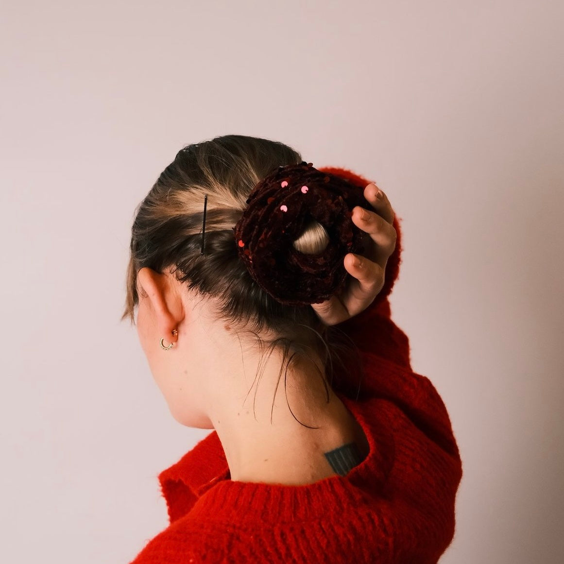 Dutti - Pailletten Weinrot Bordeaux