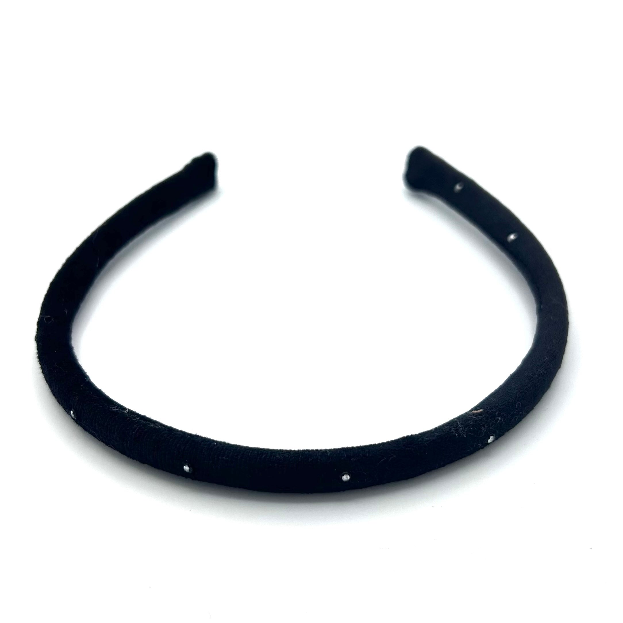 Lina - Samt Punkte Silber