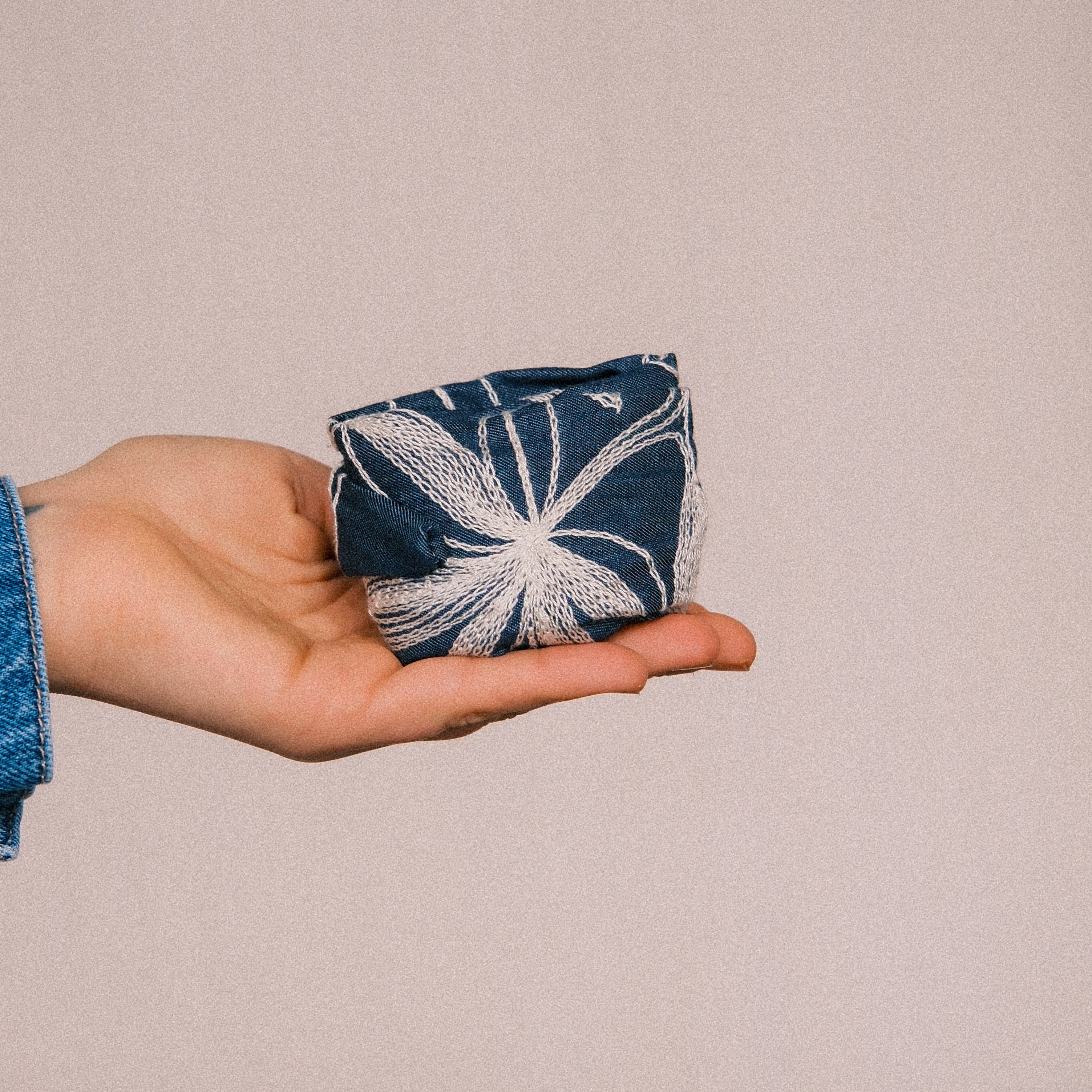 Drahthaarband schmal - Boho Jeans Weiß