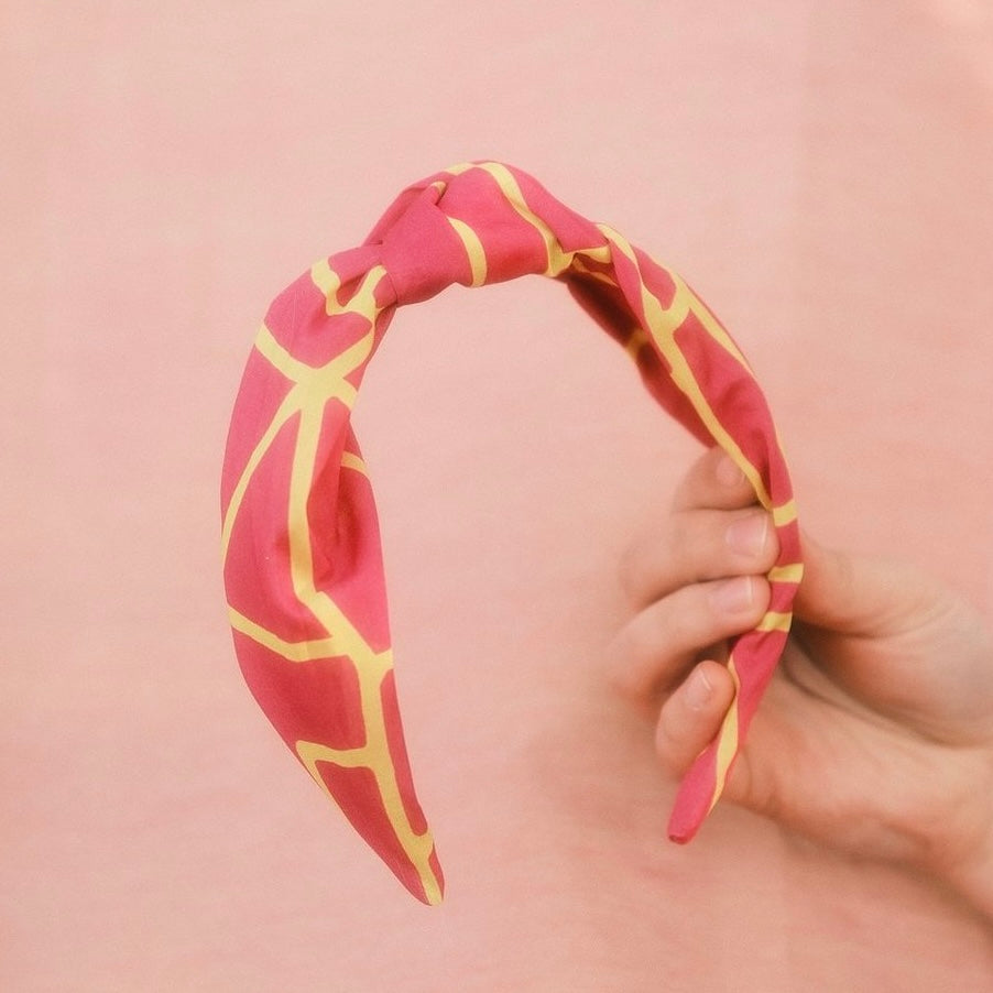 Katharina - Neon Muster Pink/gelb