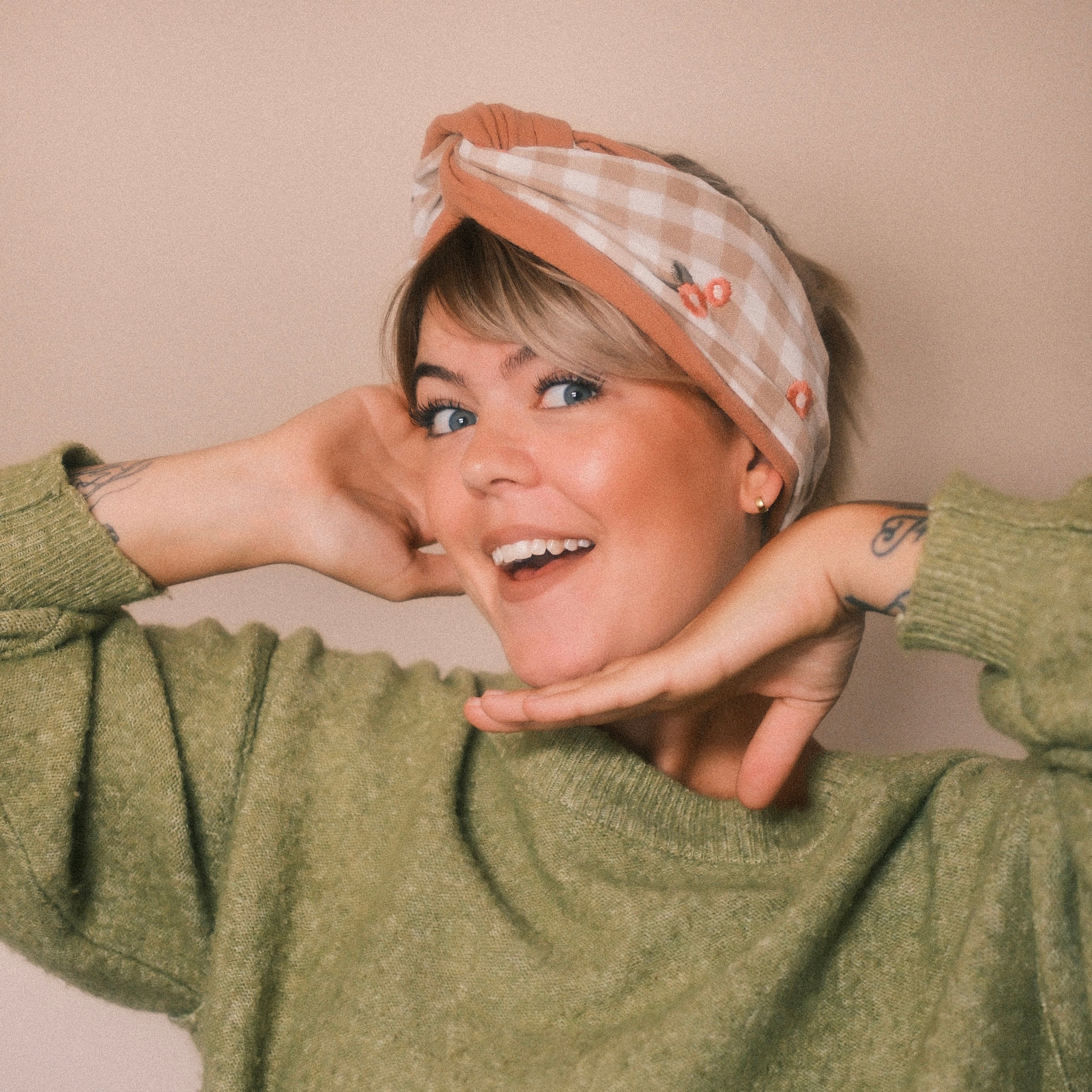 Drahthaarband 2 Seiten - Cottage Beige