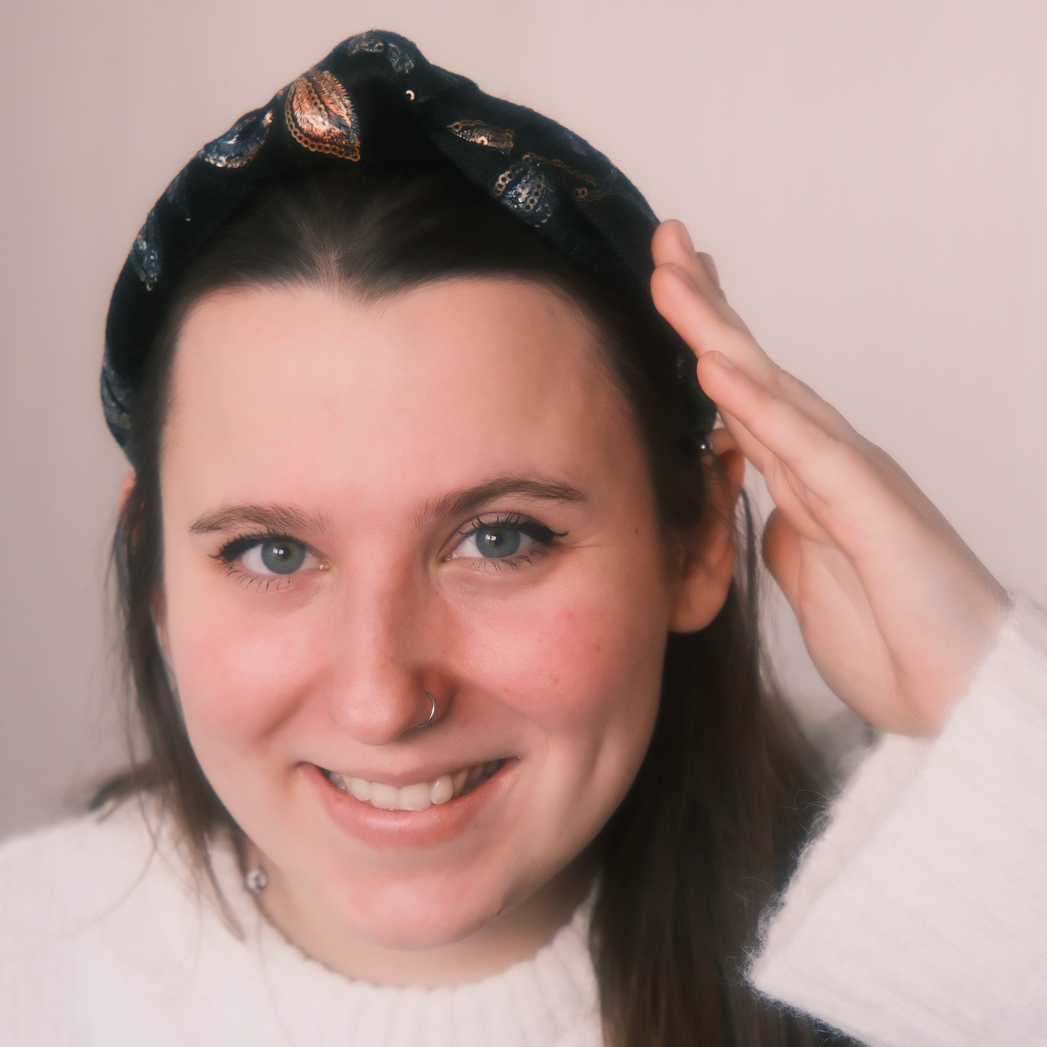 Leyla Pailletten Blumenmuster