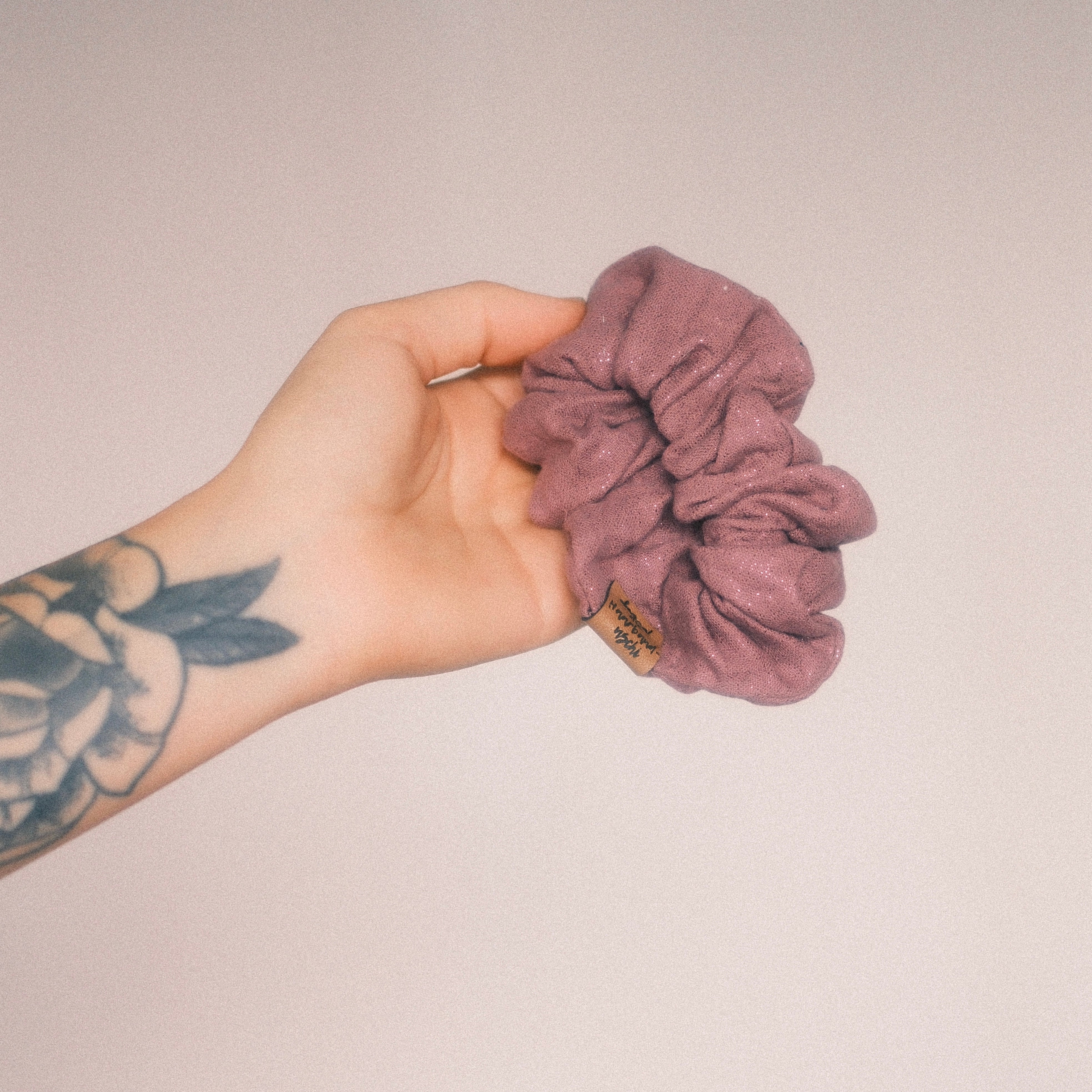 Scrunchie - Glitzer Lila