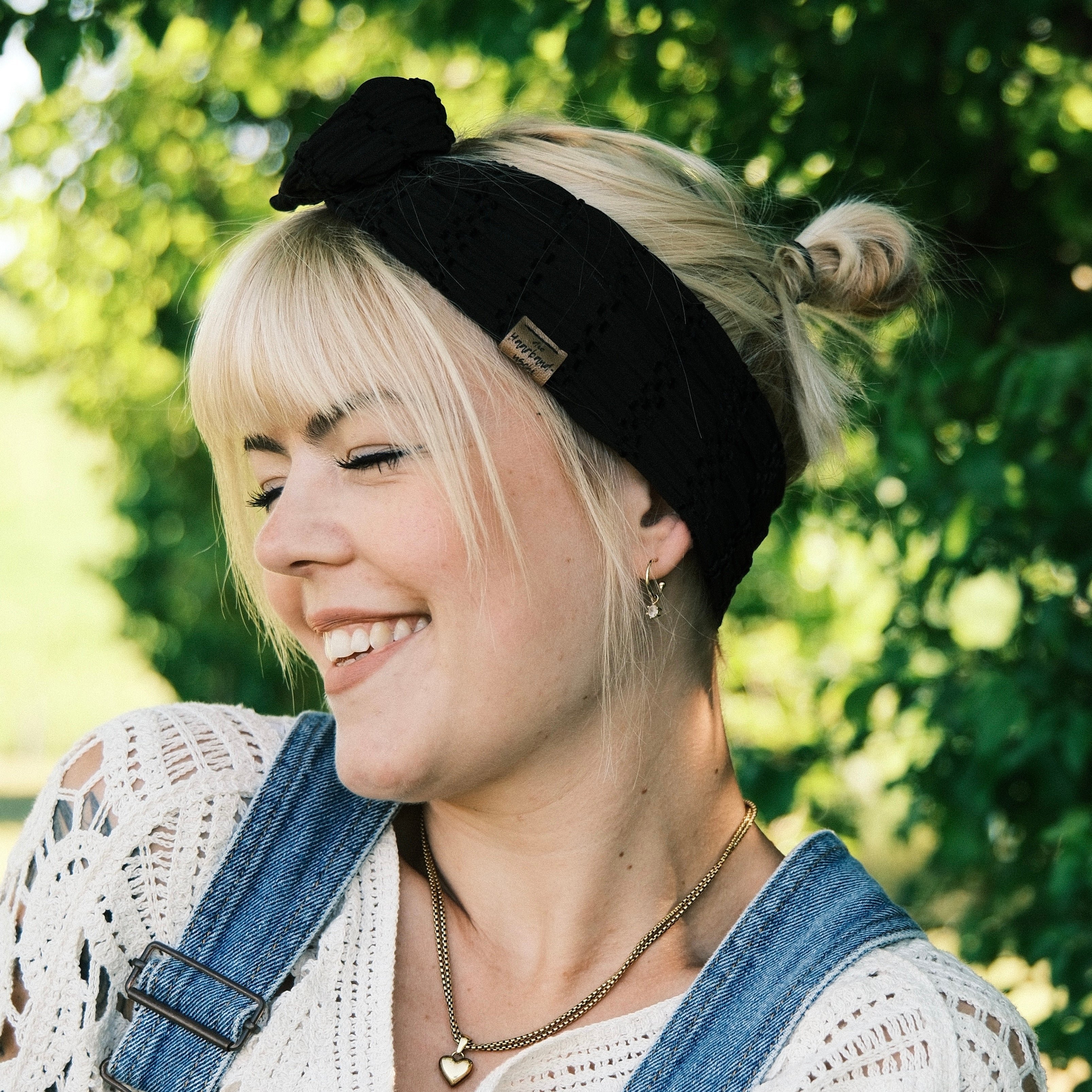 Drahthaarband gerafft schwarz