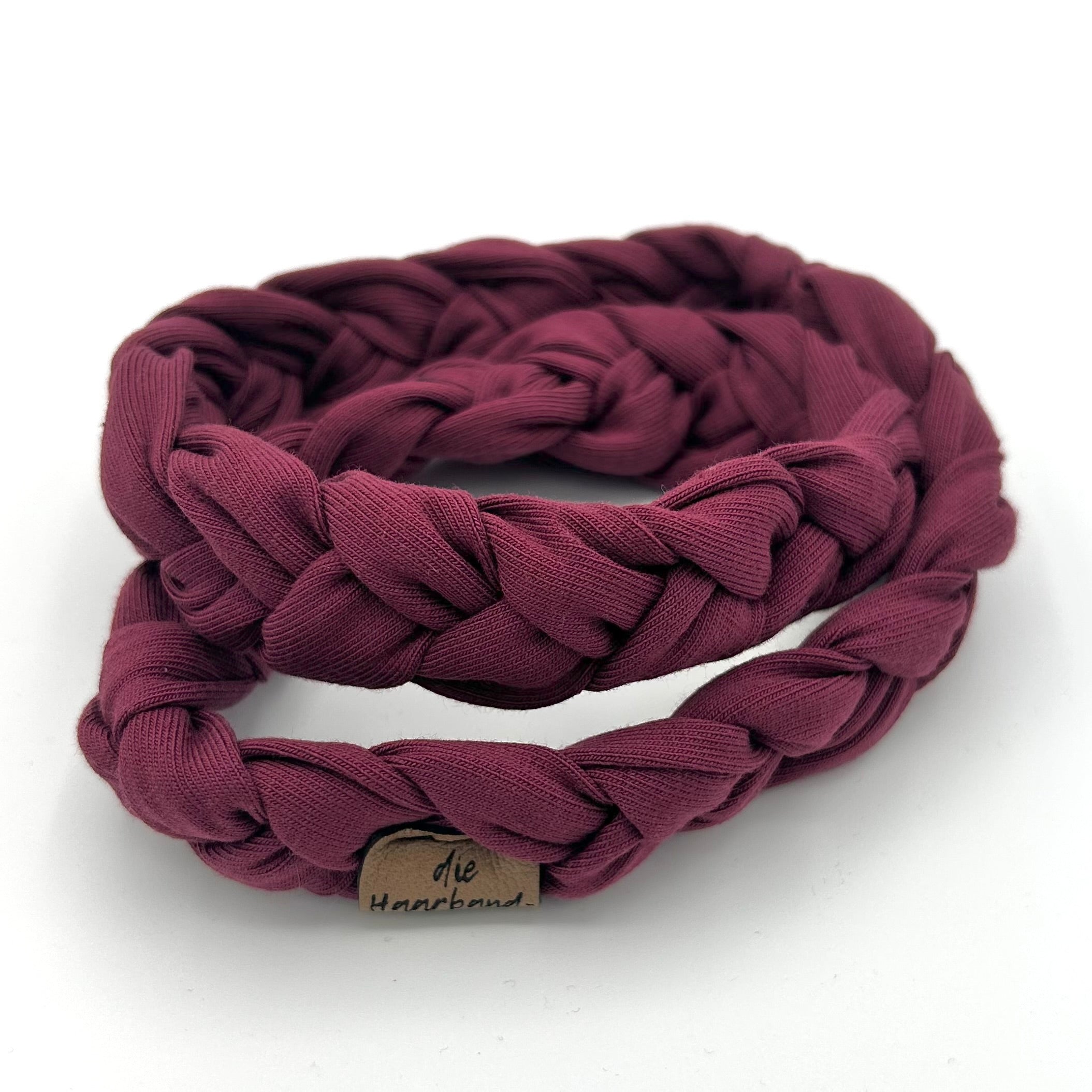 Haarband geflochten mauve