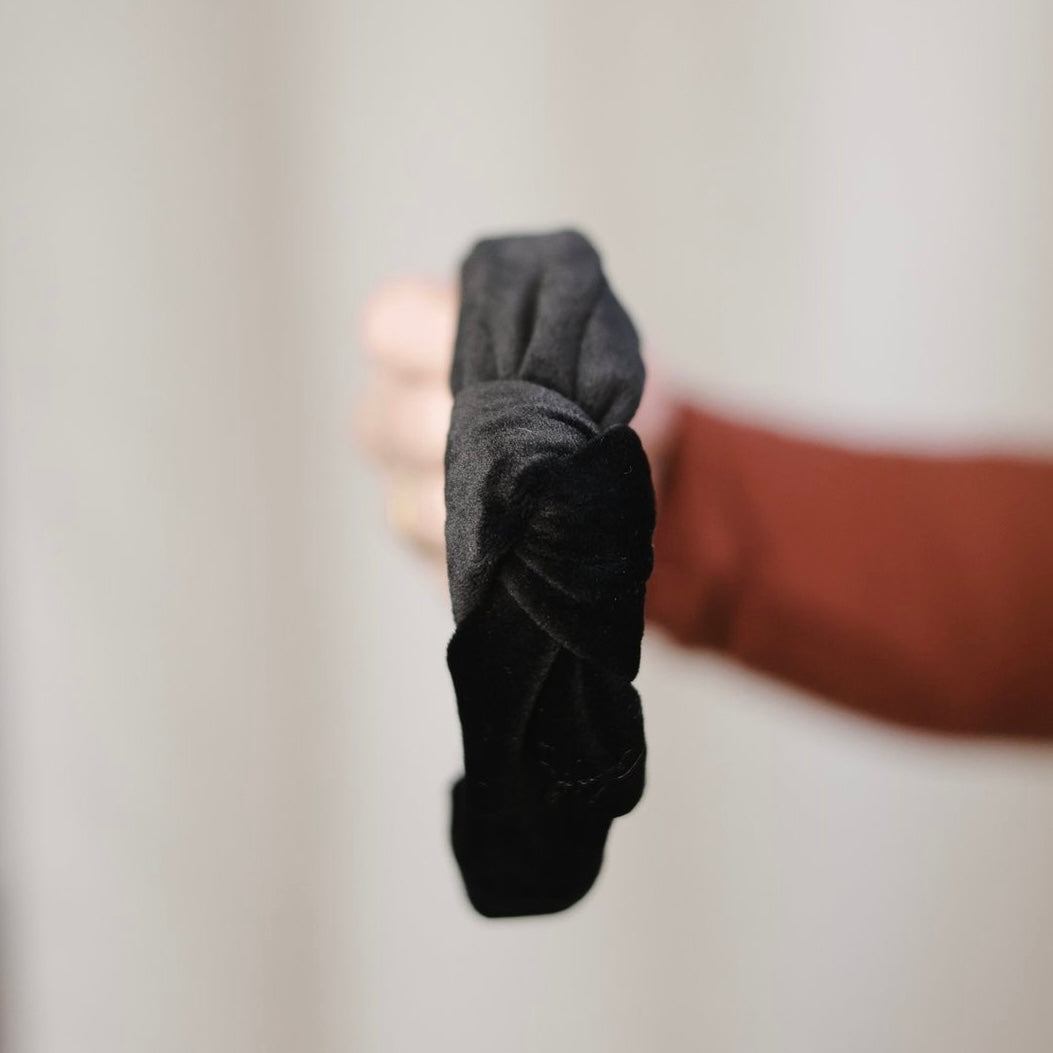 Elli - schwarz KNOTEN Haarreif