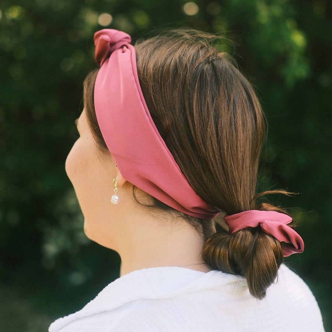 Drahthaarband Satin Puderbeere