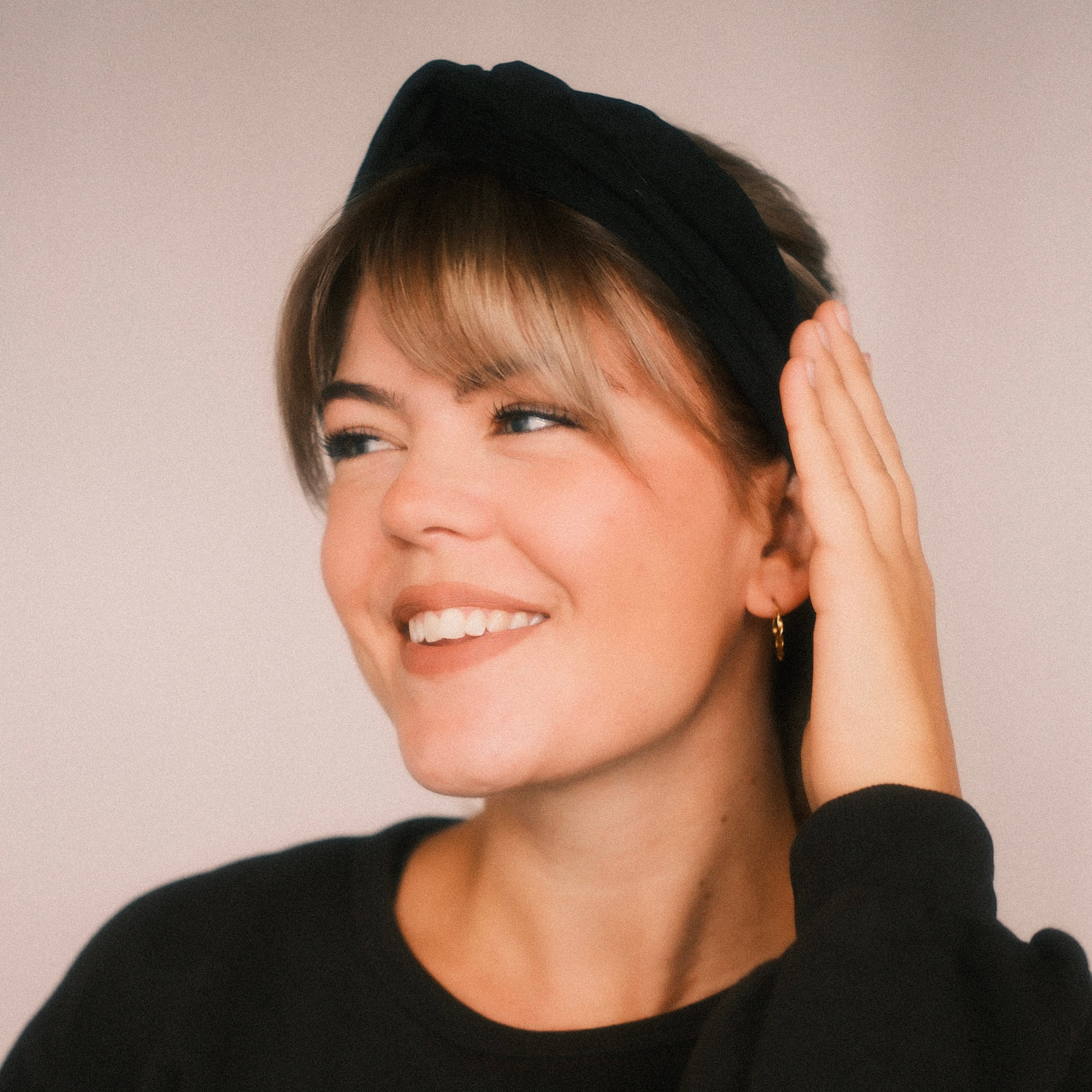 Drahthaarband - Feincord Schwarz