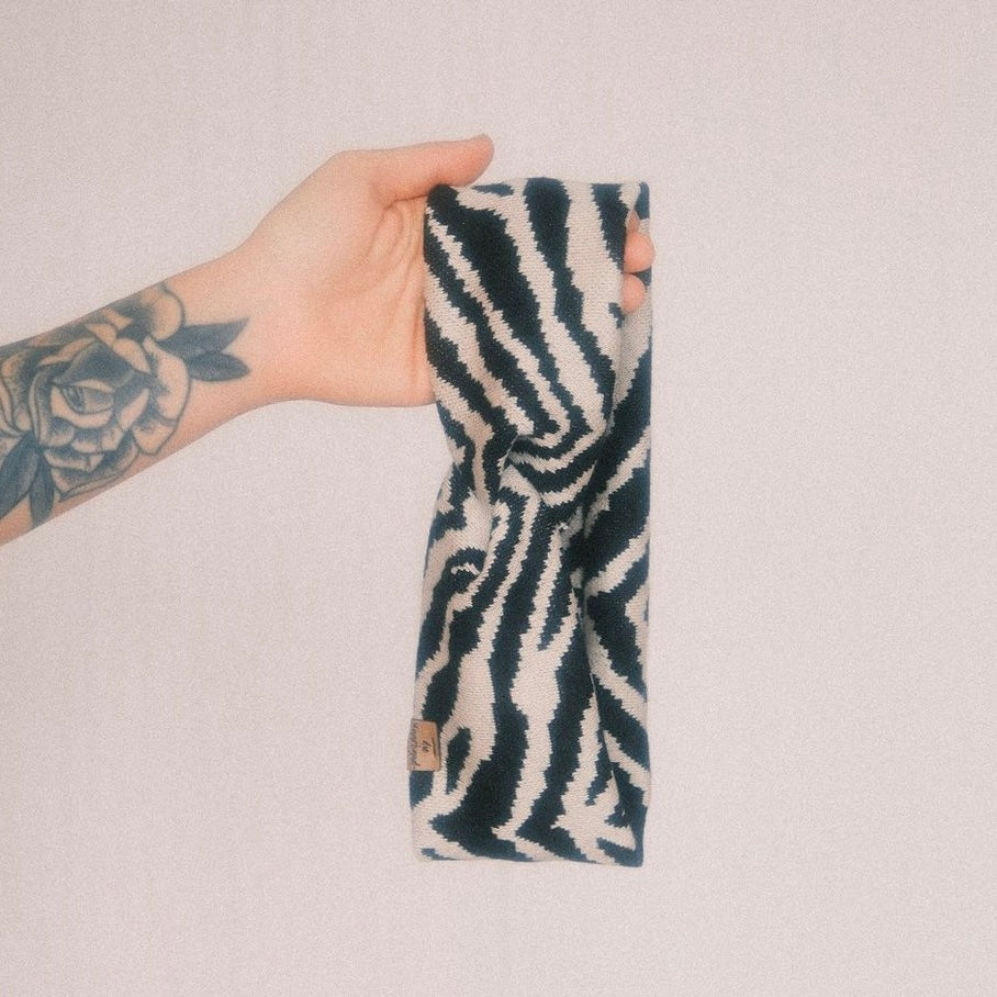 Basic Stirnband - Zebra