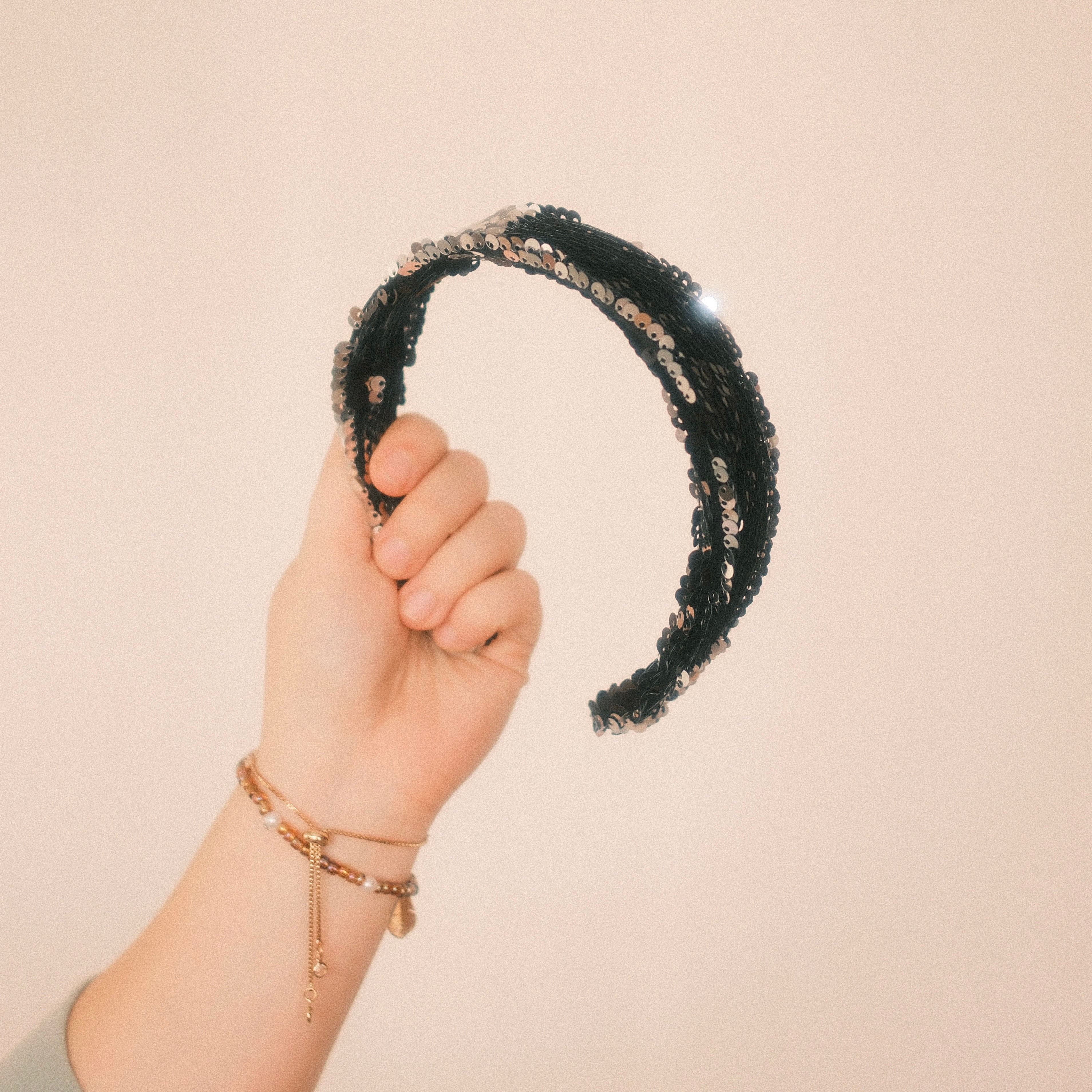 Anne Pailletten Schwarz/Silber