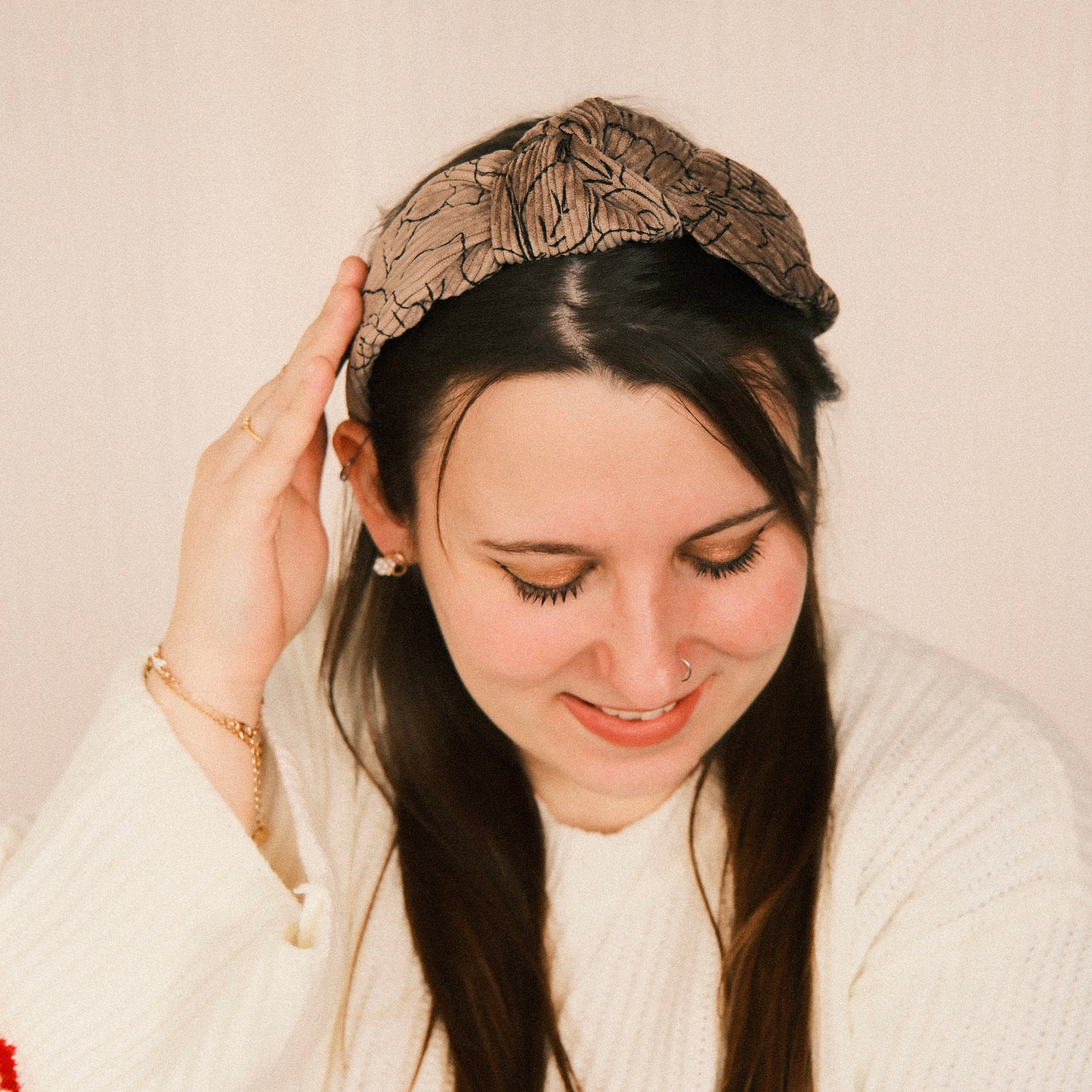 Leyla - Cord Blume Taupe