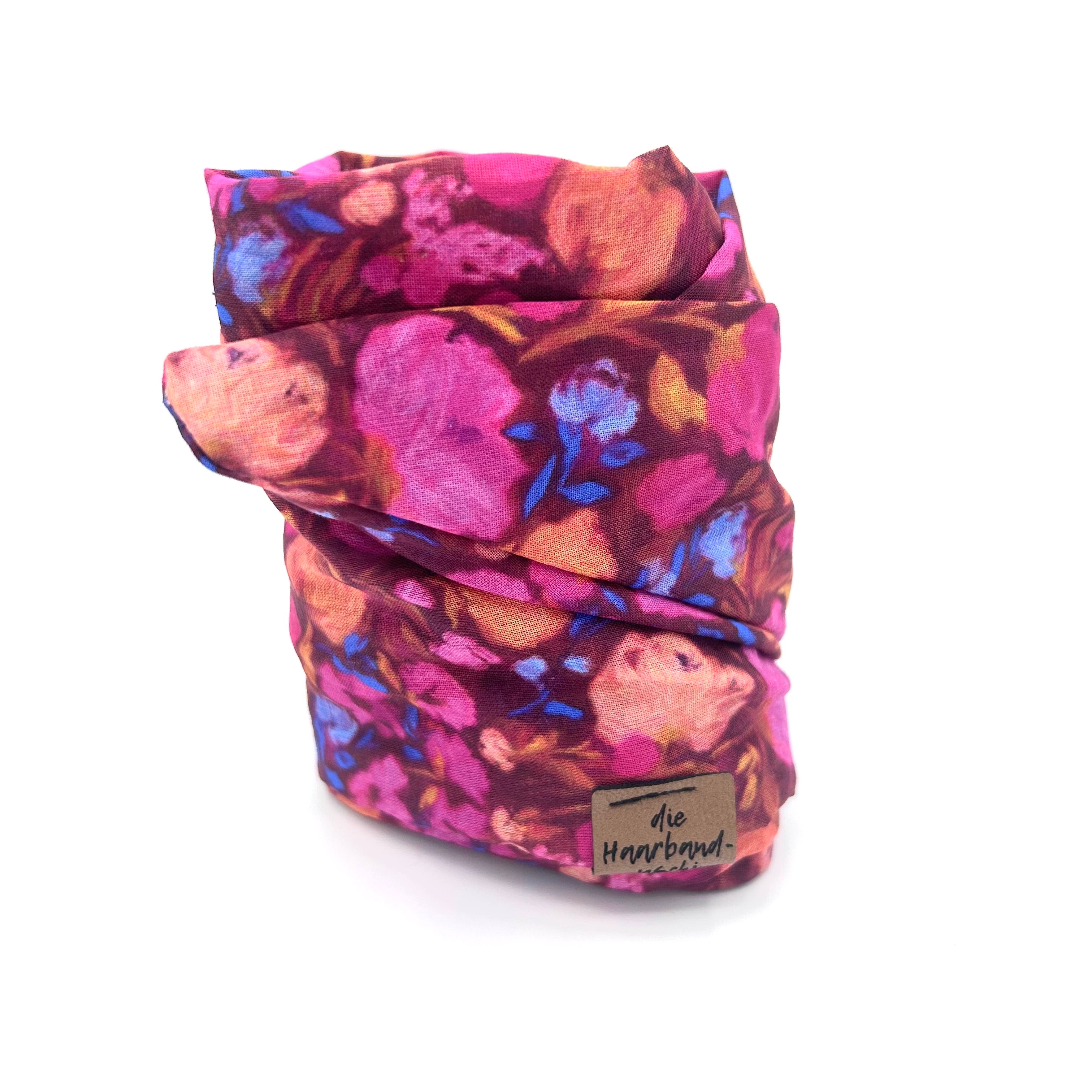 Drahthaarband breit - Floral Crush