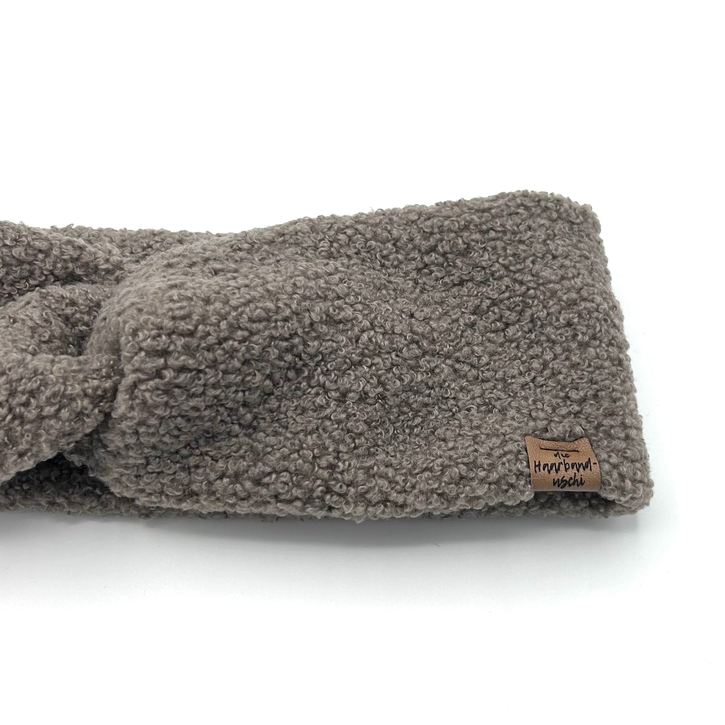 Basic Haarband - Teddy Frozen Taupe