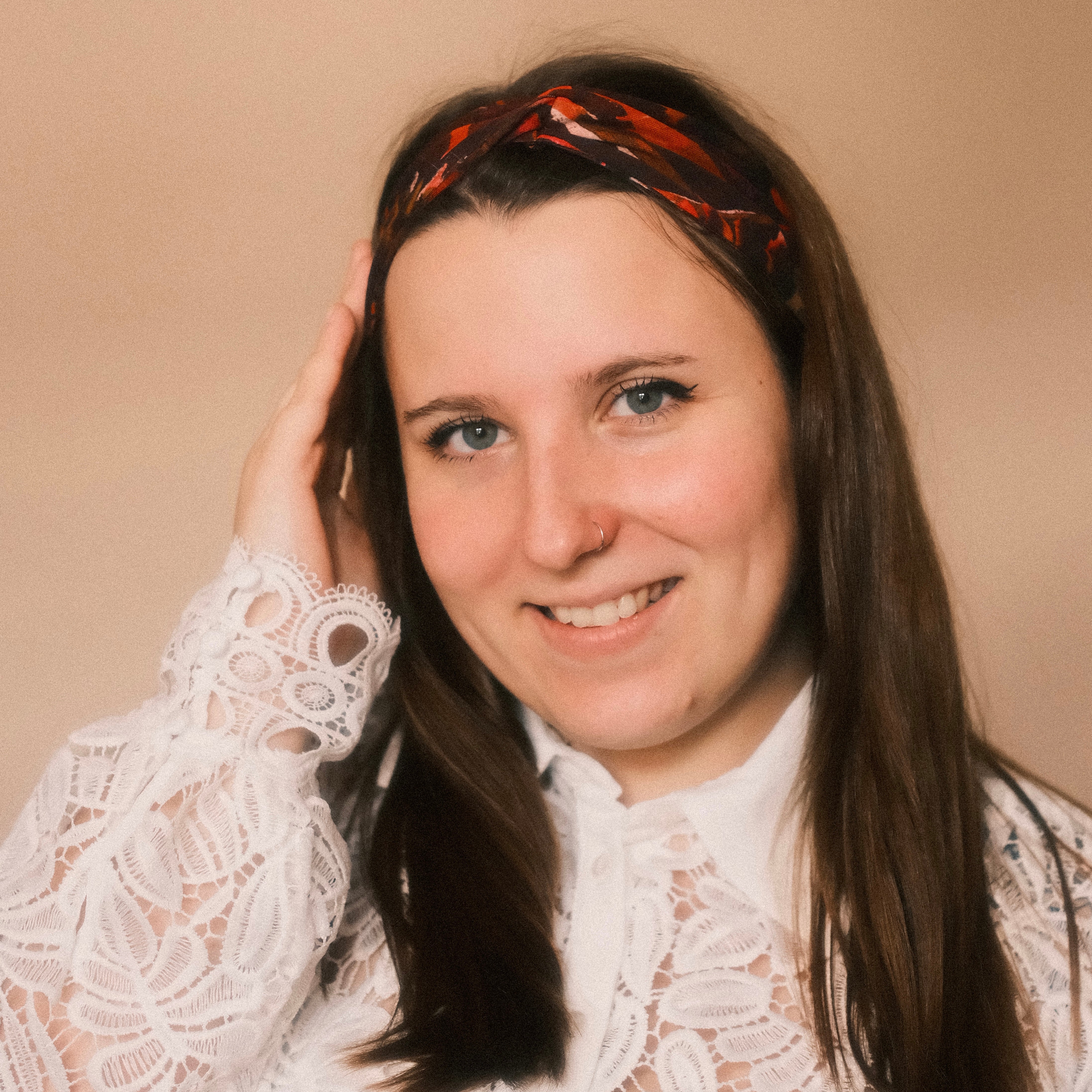 Basic Haarband - Herbstzauber Orange