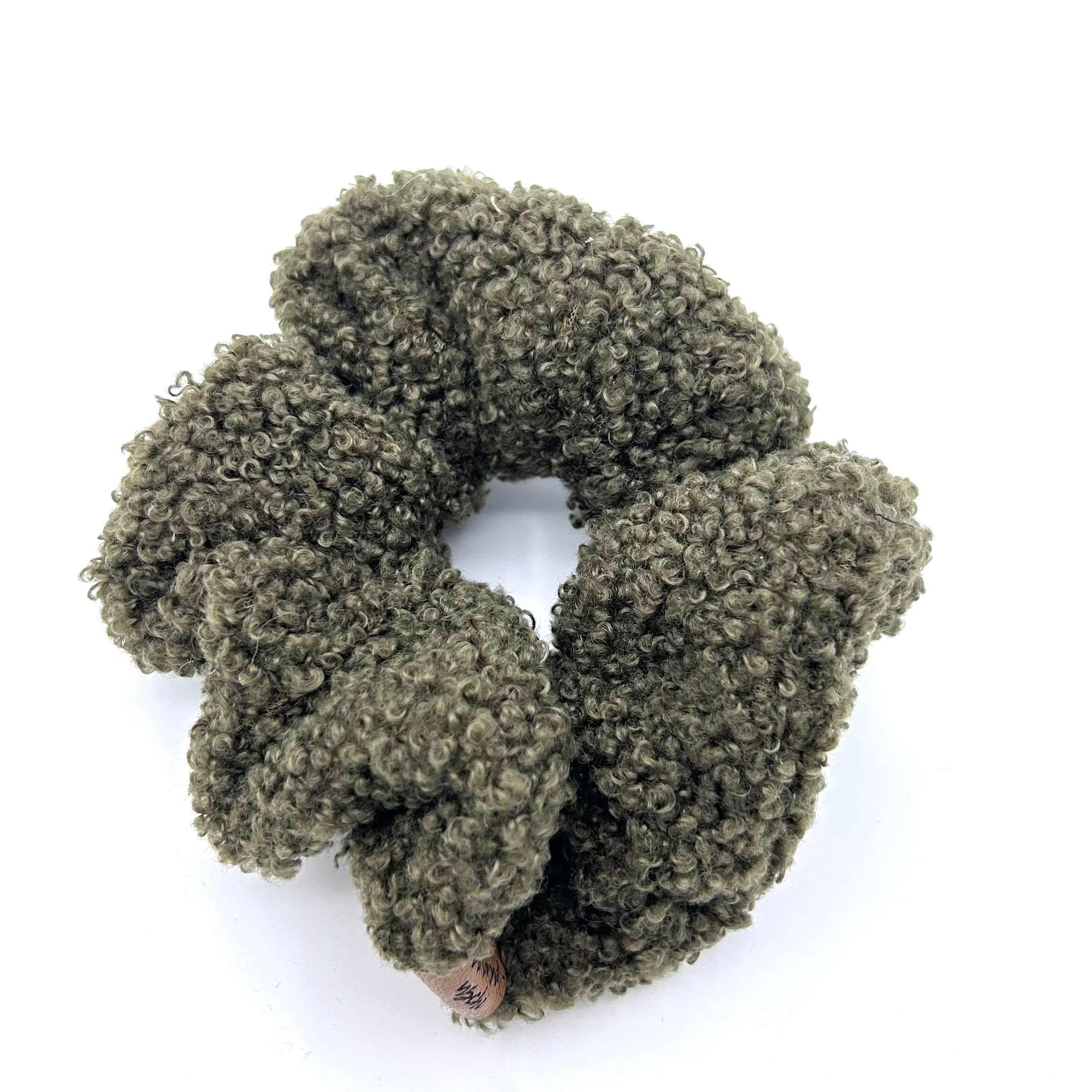 Scrunchie -Teddy Moosgrün