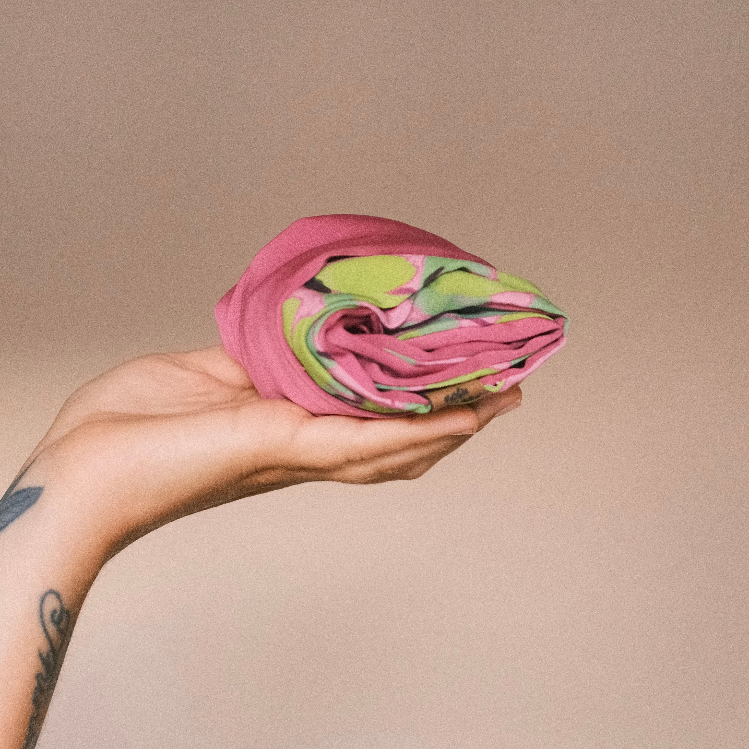 Drahthaarband 2 Seiten - Puderbeere/Kleeblatt