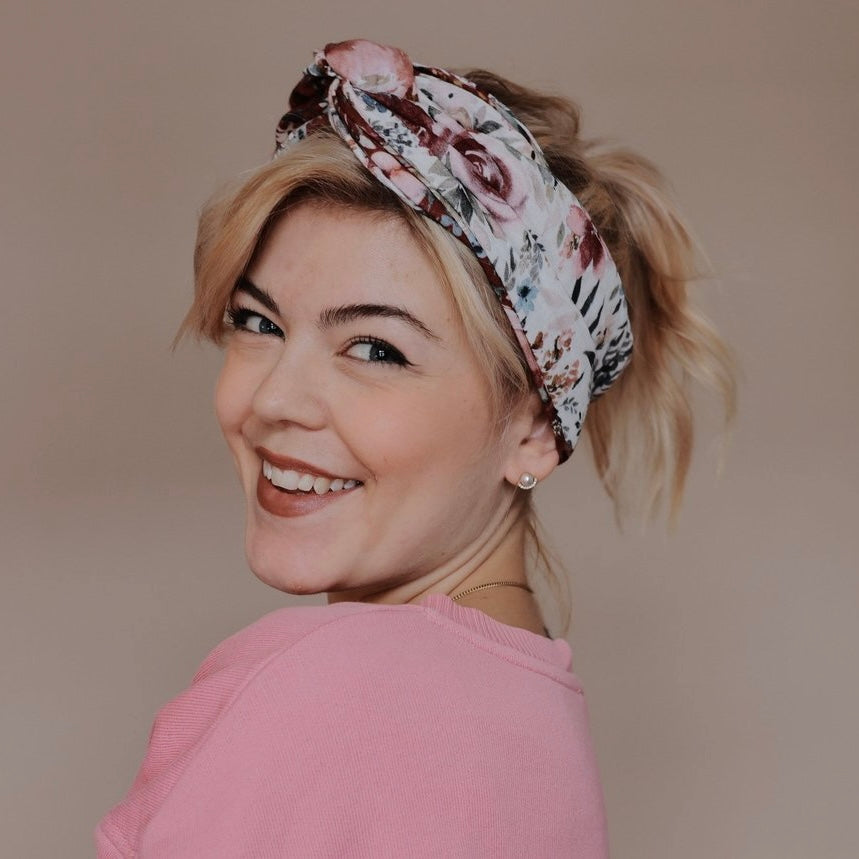 Drahthaarband breit Rosen