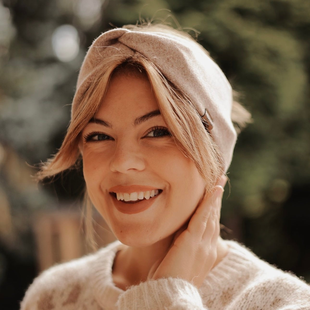 Basic Haarband - Beige