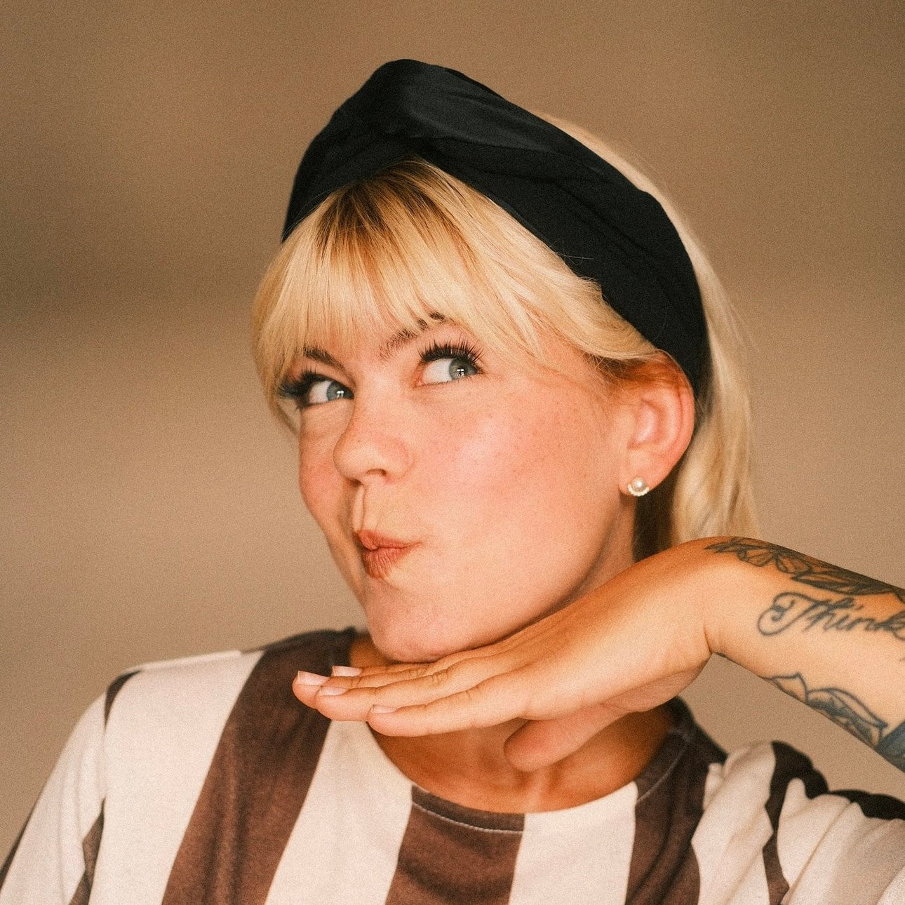 Drahthaarband 2 Seiten Schwarz