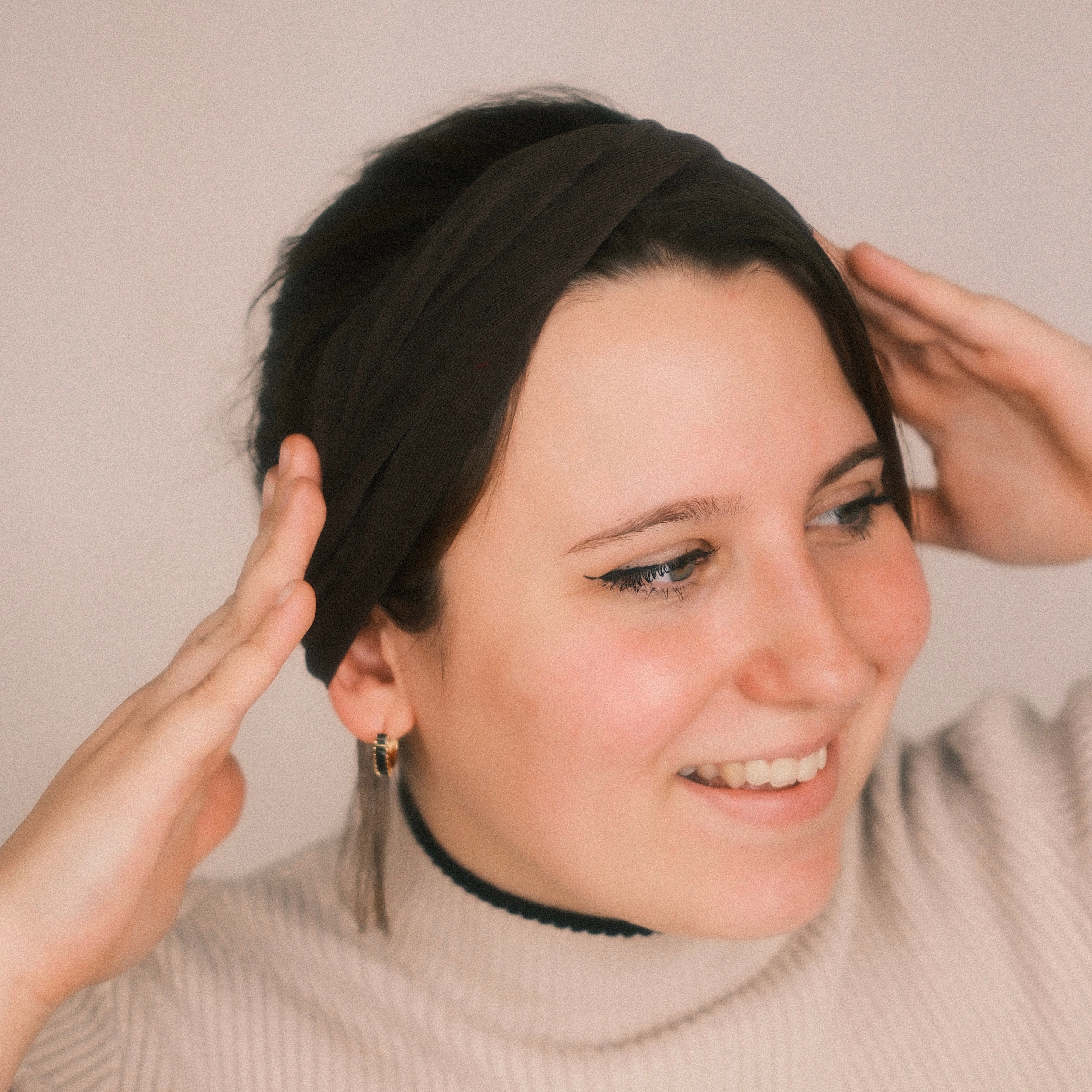 Drahthaarband - Feincord Schokobraun