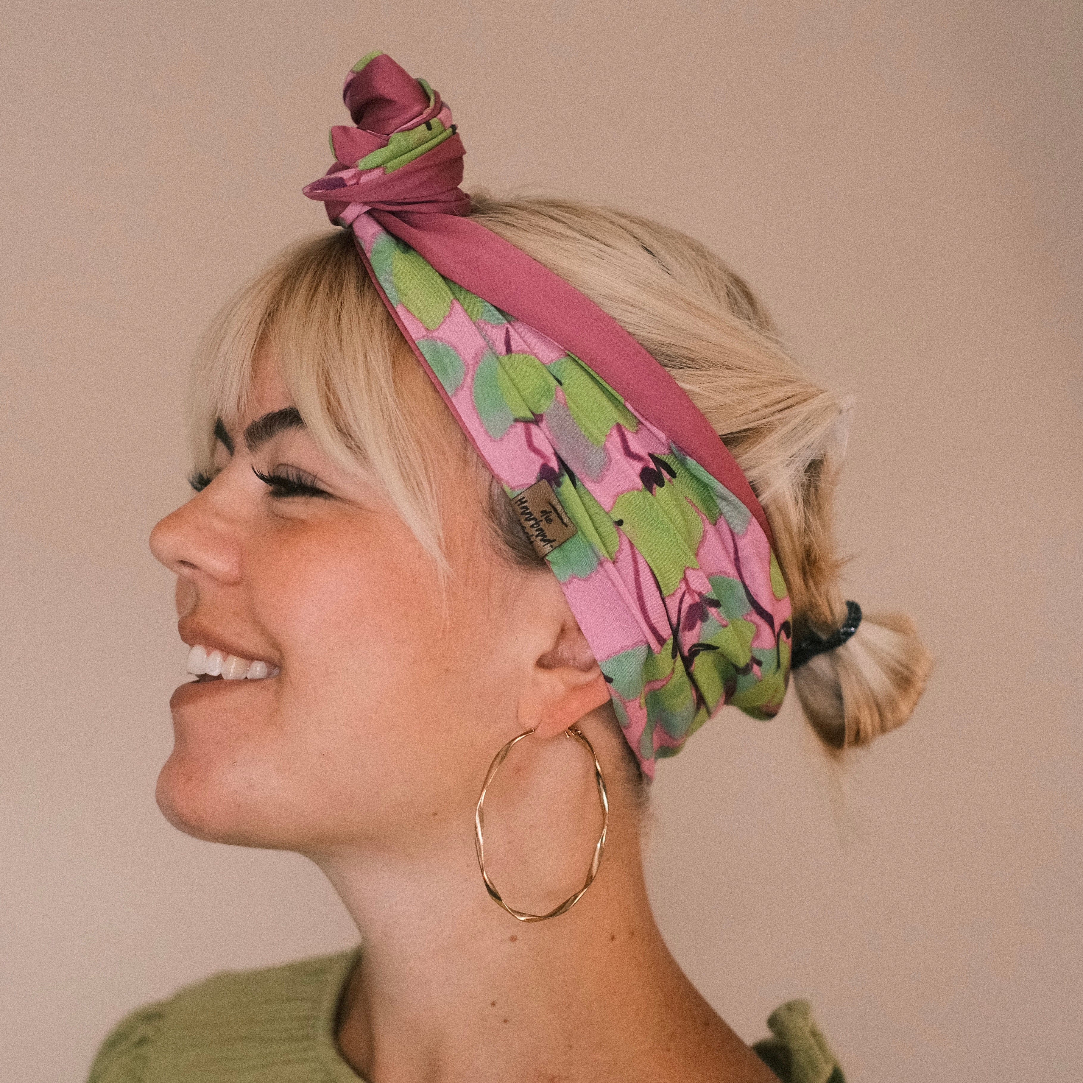 Drahthaarband 2 Seiten - Puderbeere/Kleeblatt