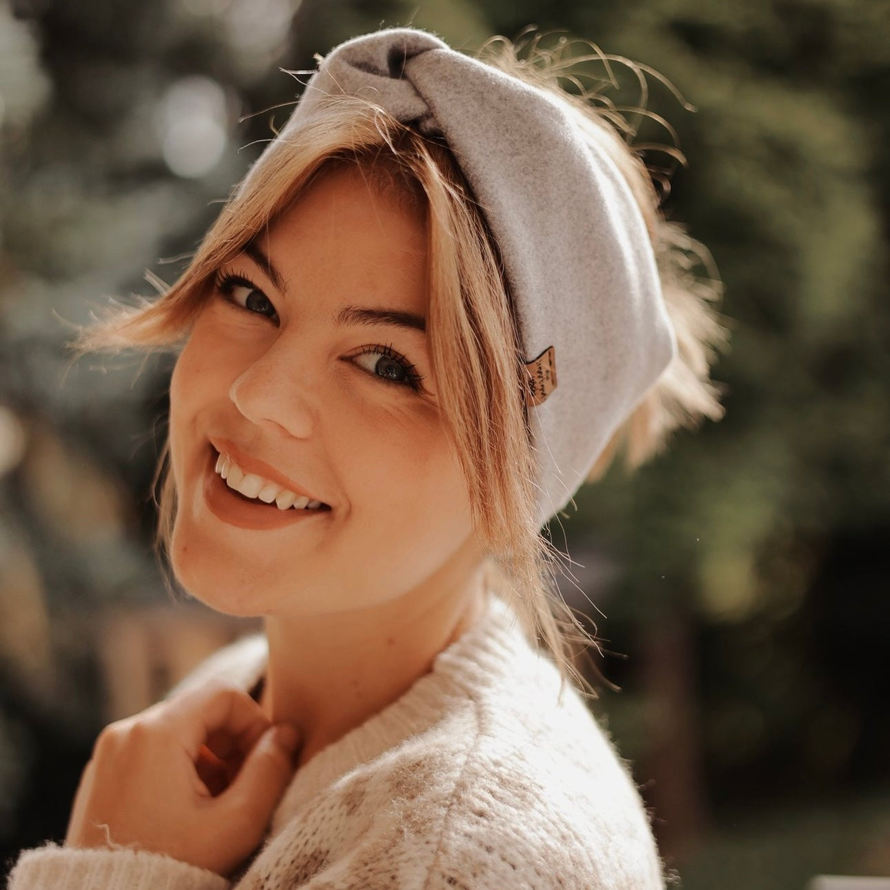 Basic Haarband - Hellgrau