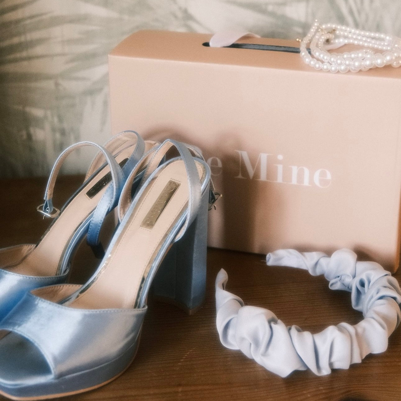 Ronja - Wedding Hellblau - Haarreif gerafft