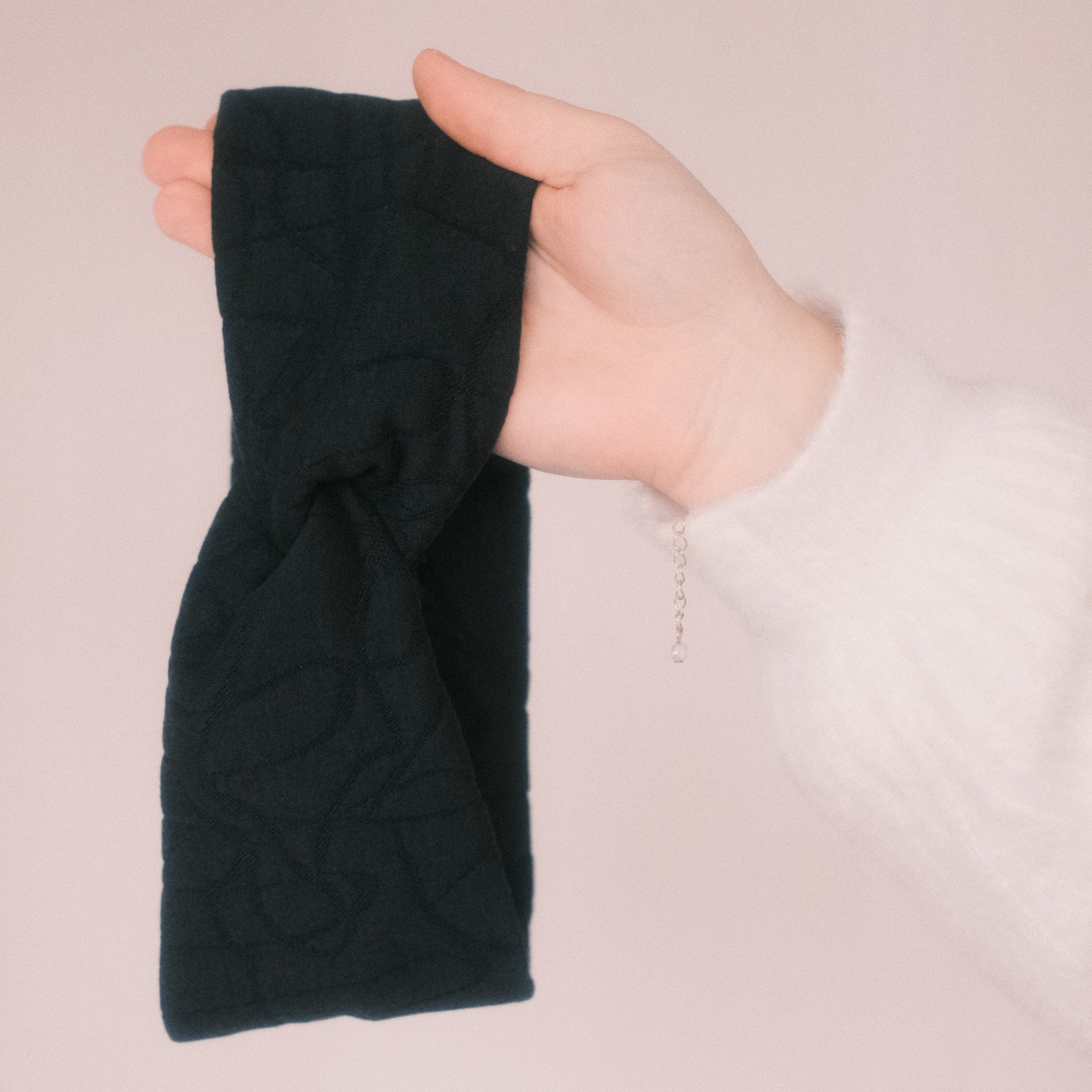 Basic Haarband - Muster Schwarz