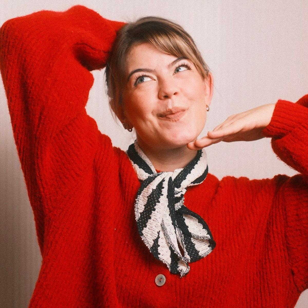 Mikro Schal - gestreift