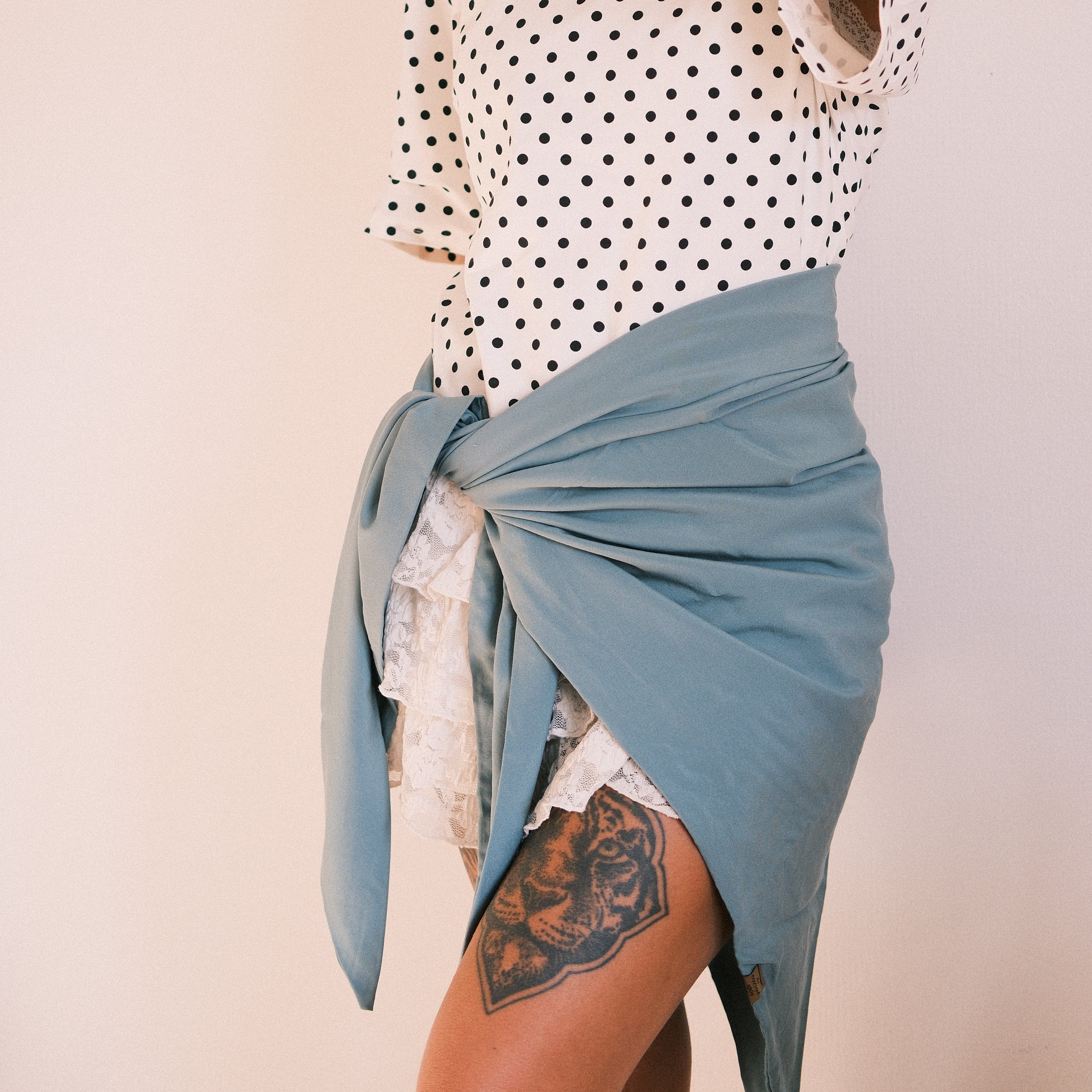 XXL Dreieckstuch - soft touch Aqua
