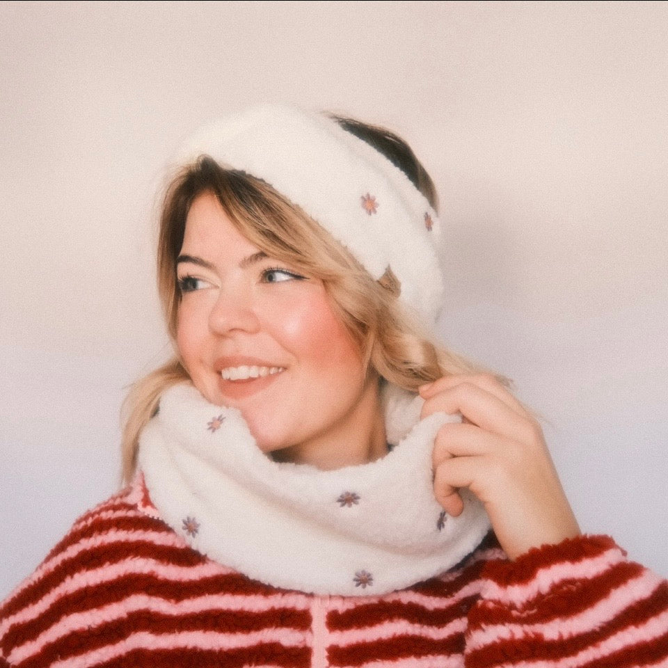 Loop - Teddy Flower Weiß