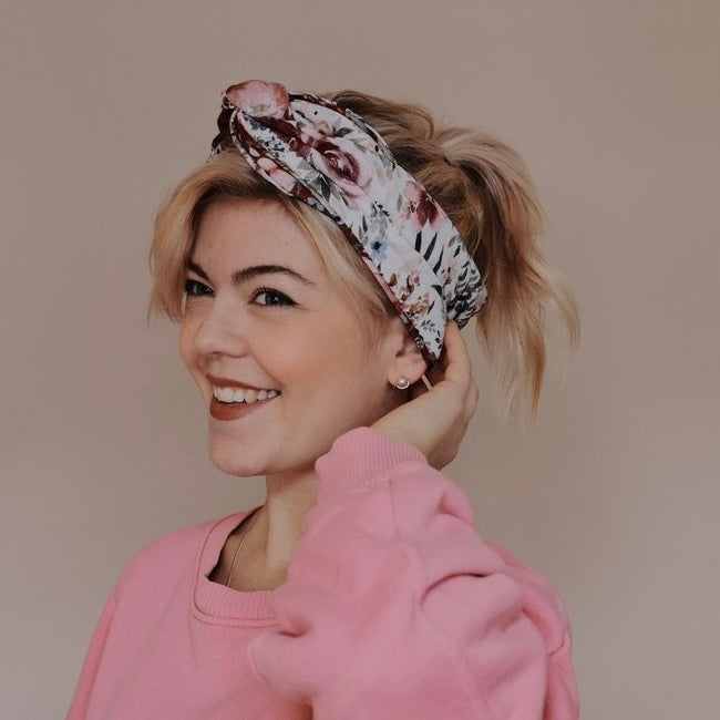 Drahthaarband breit Rosen