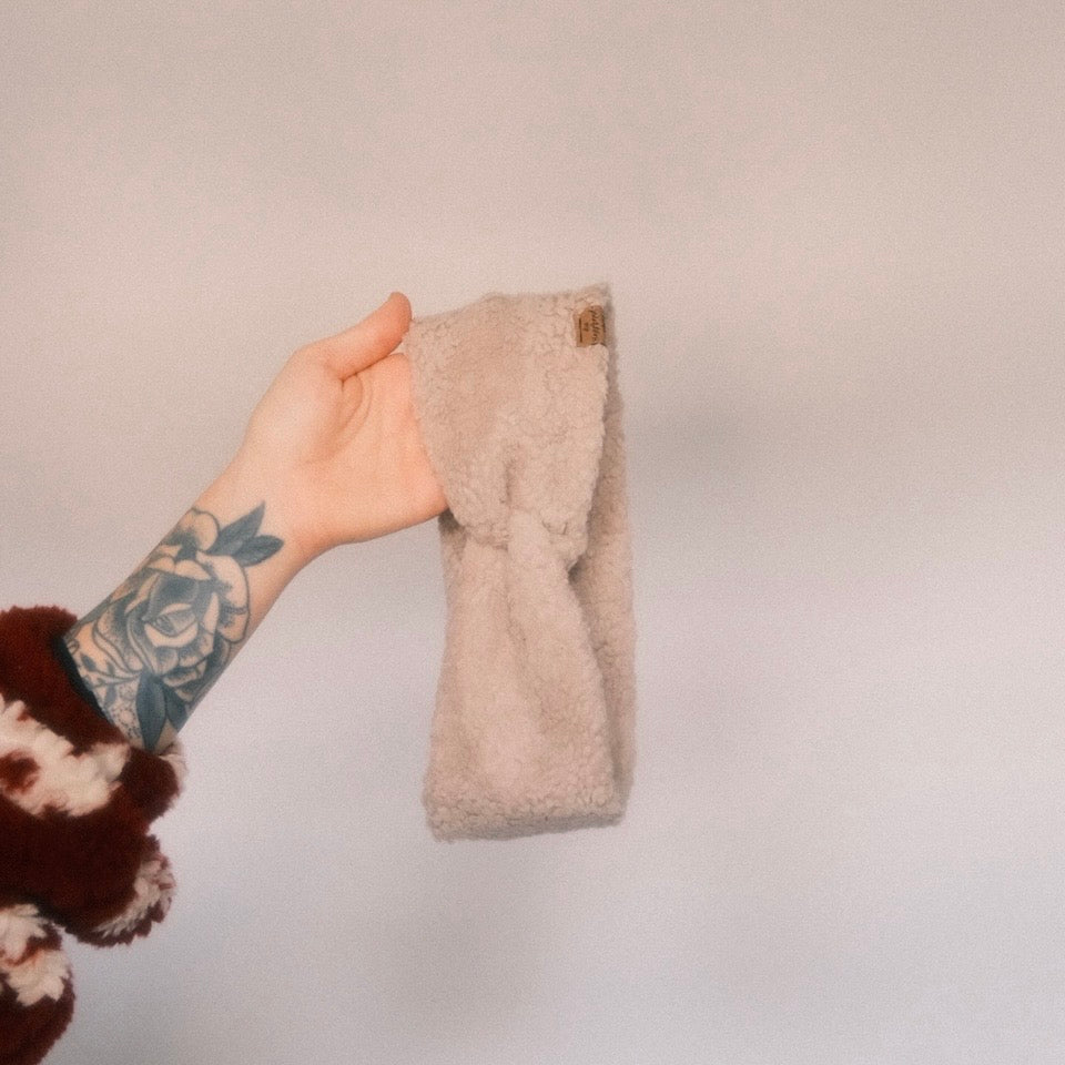 Basic Haarband - Teddy Sand