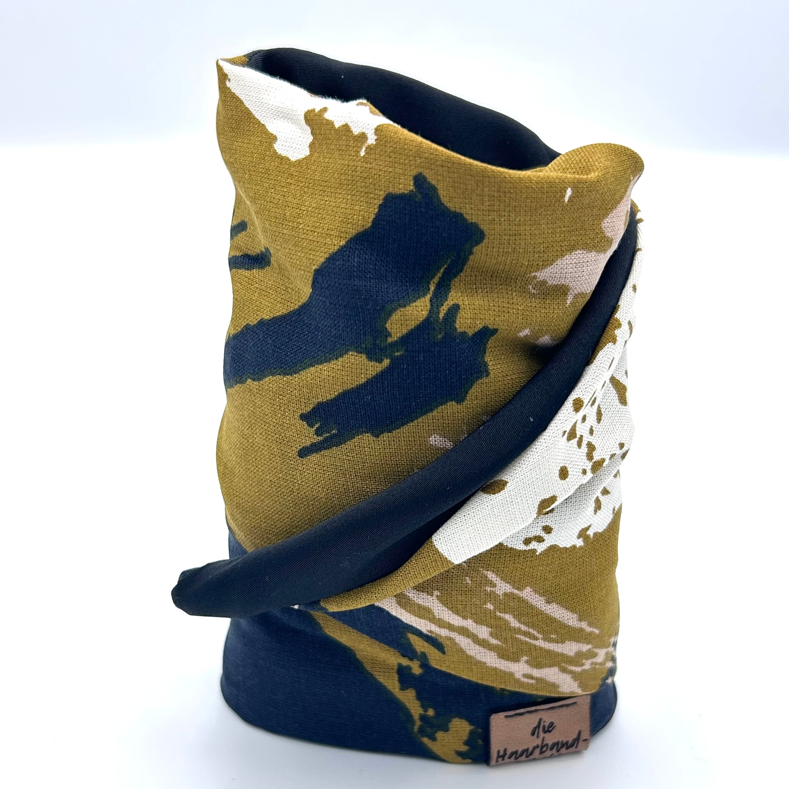 Drahthaarband 2 Seiten - Camouflage Grün