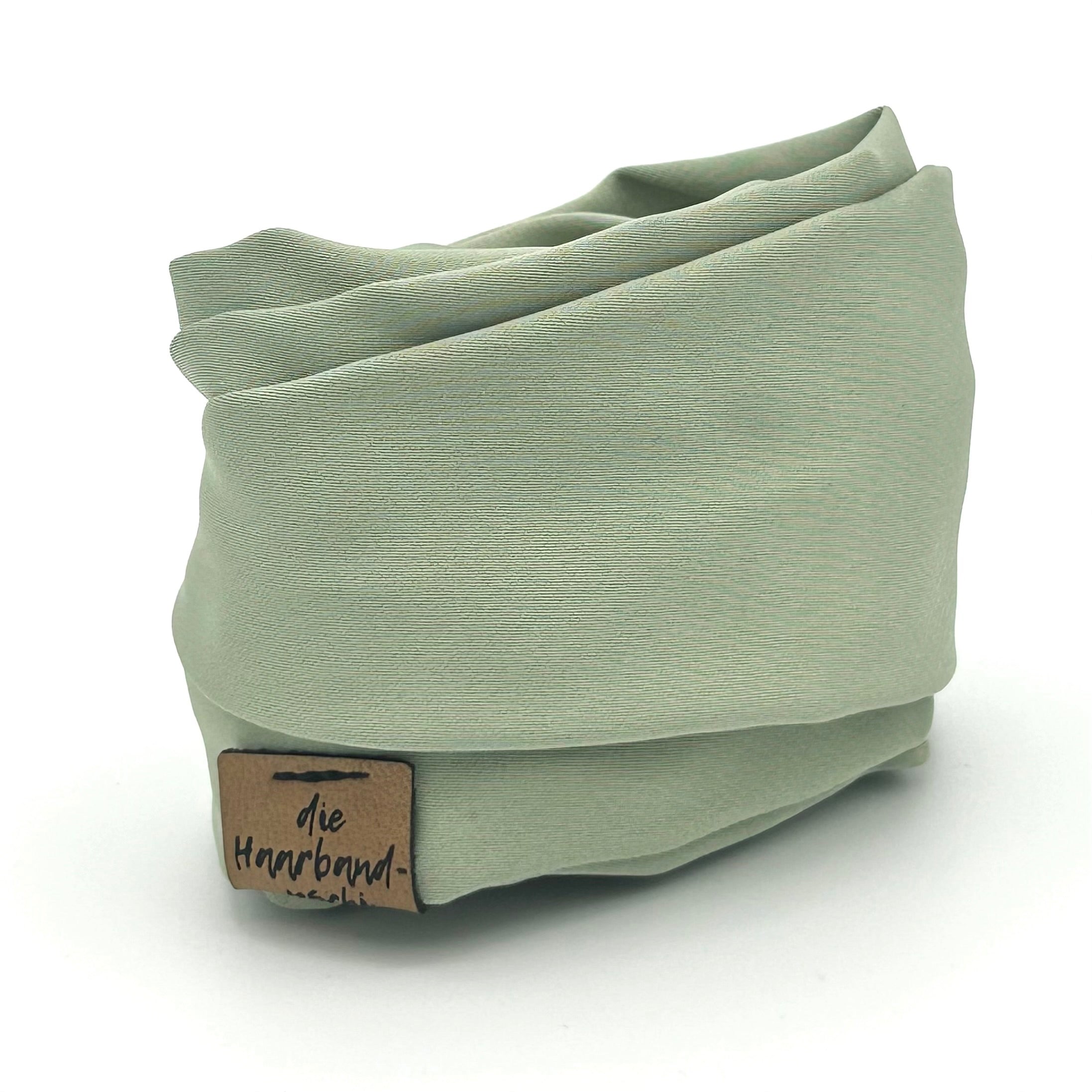 Drahthaarband Satin light Matcha