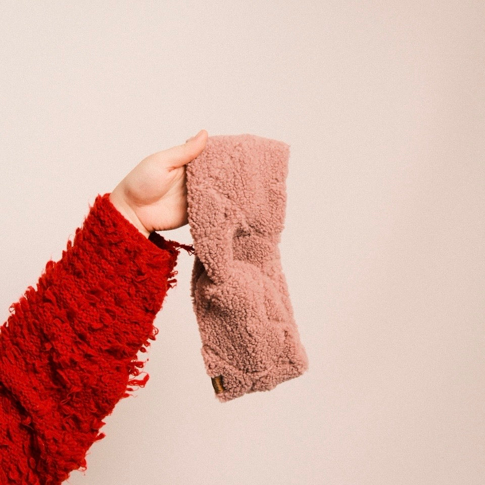 Basic Haarband - Teddy Love Rosa