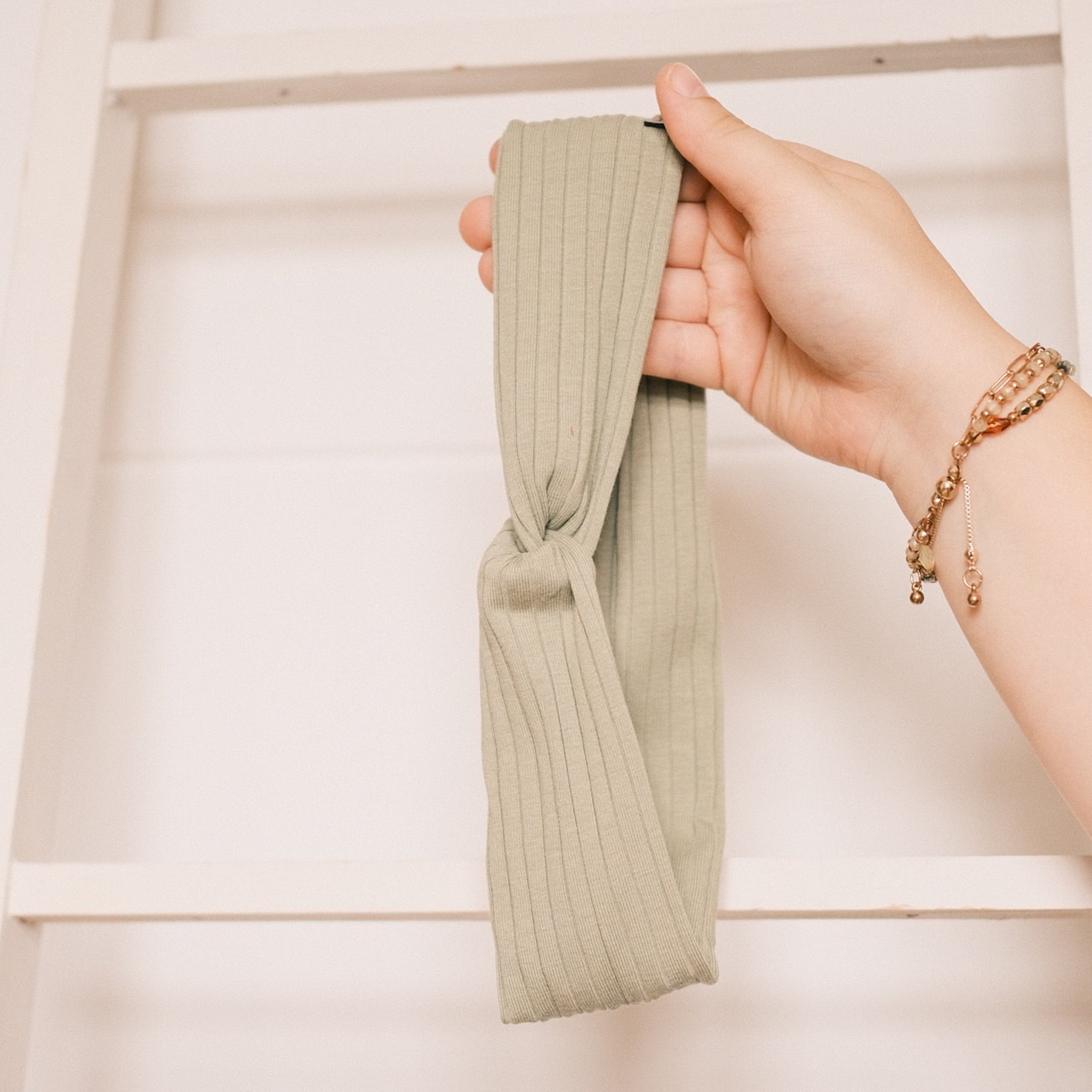Basic Haarband - Sporty Rib Salbei