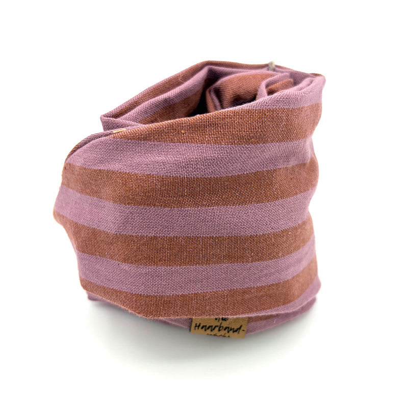 Drahthaarband Breit – Lilastreifen