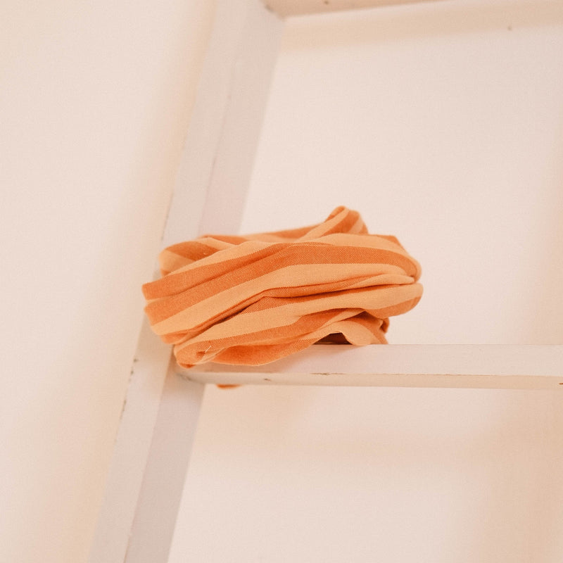 Drahthaarband Breit – Orangestreifen