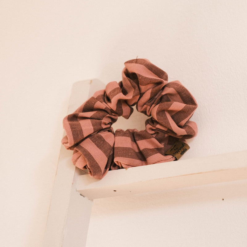 Scrunchie – Rosastreifen