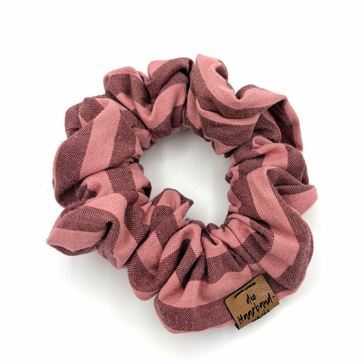 Scrunchie – Rosastreifen
