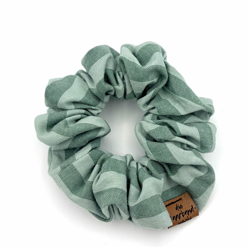 Scrunchie – Salbeistreifen