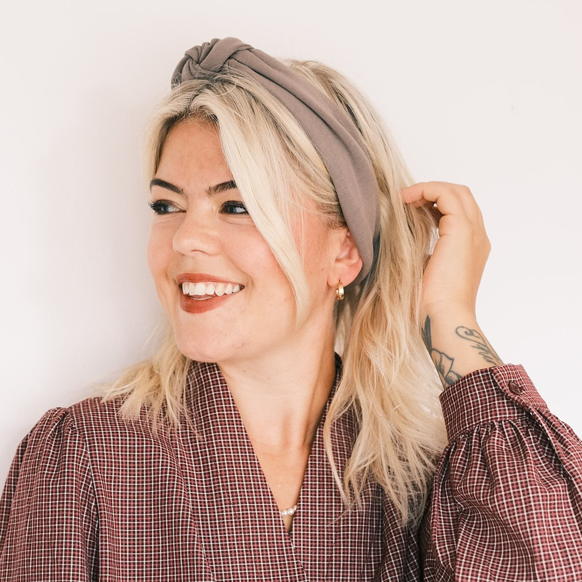 Haarband Knoten - Taupe