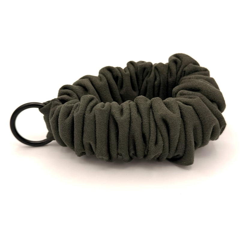Handyscrunchie – Veganes Wildleder Waldgrün