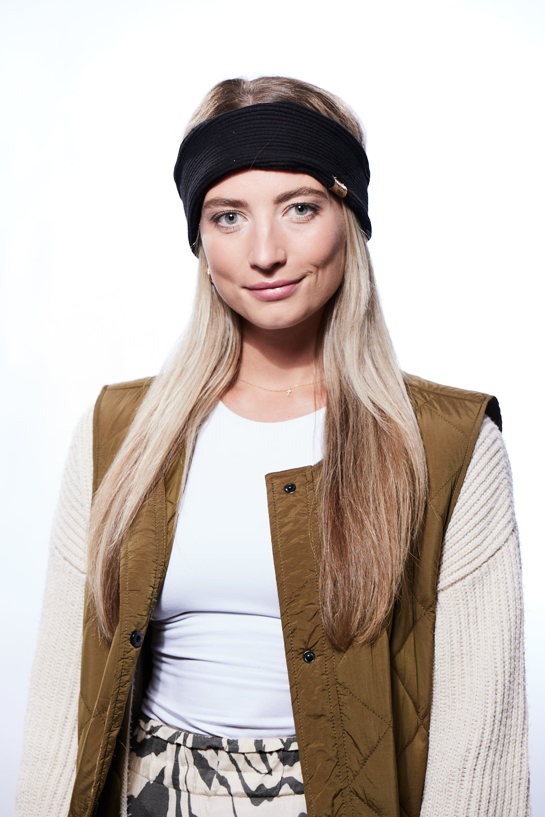 Stirnband sportlich gefüttert schwarz