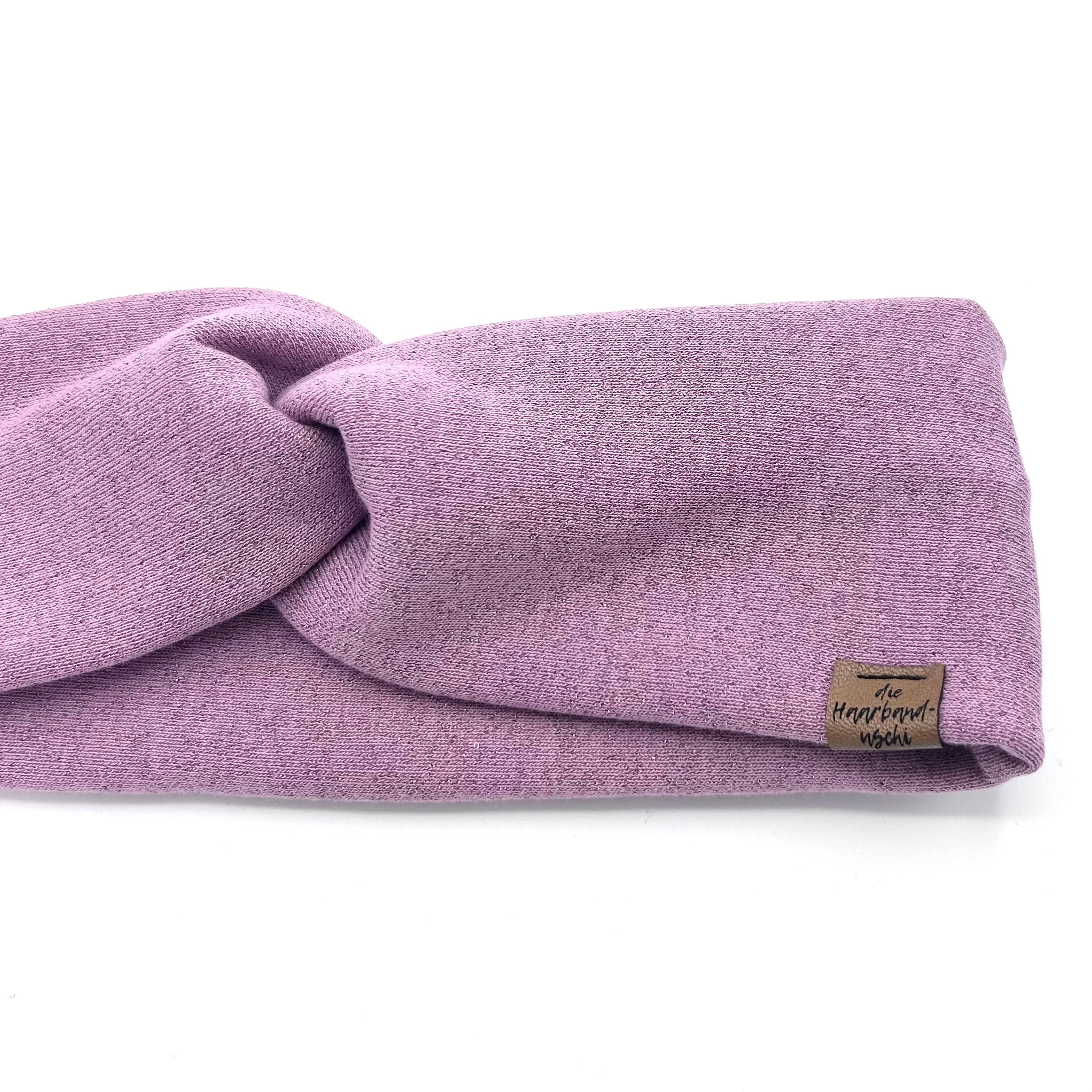 Basic Haarband - Glitzer Rosa