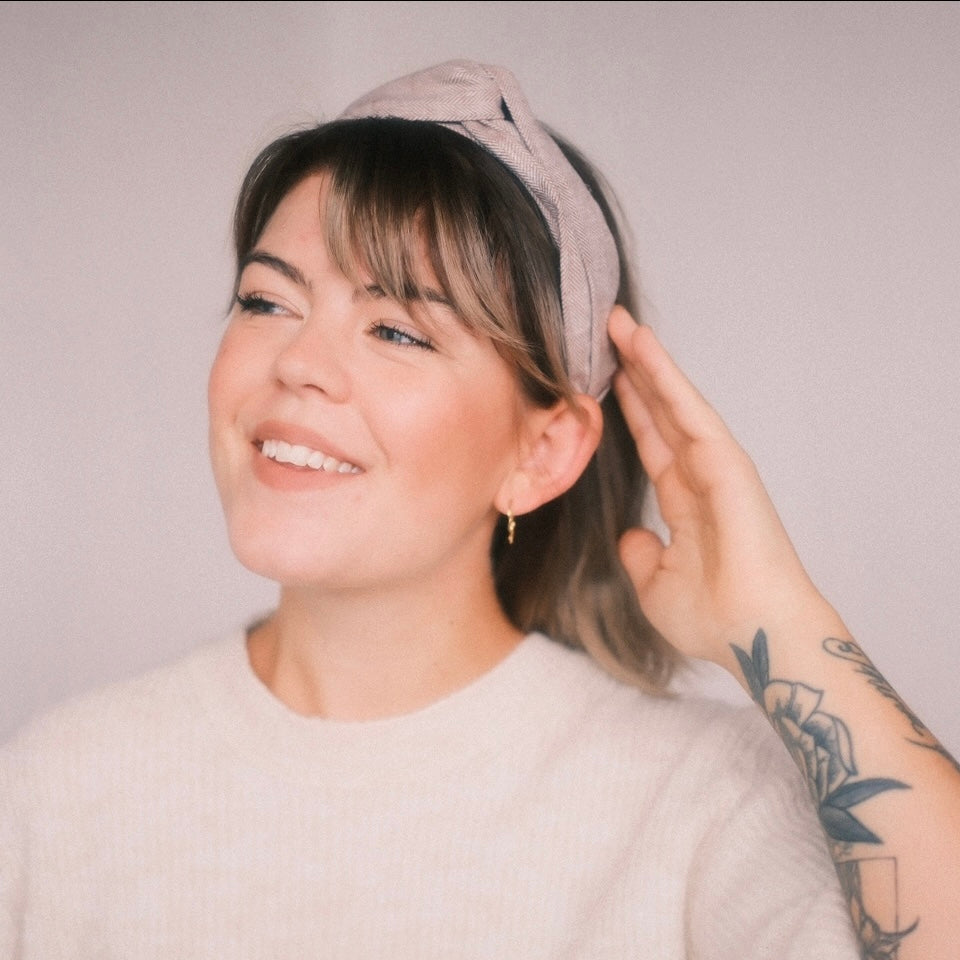 Viky Haarreif - Fischgräten Braun